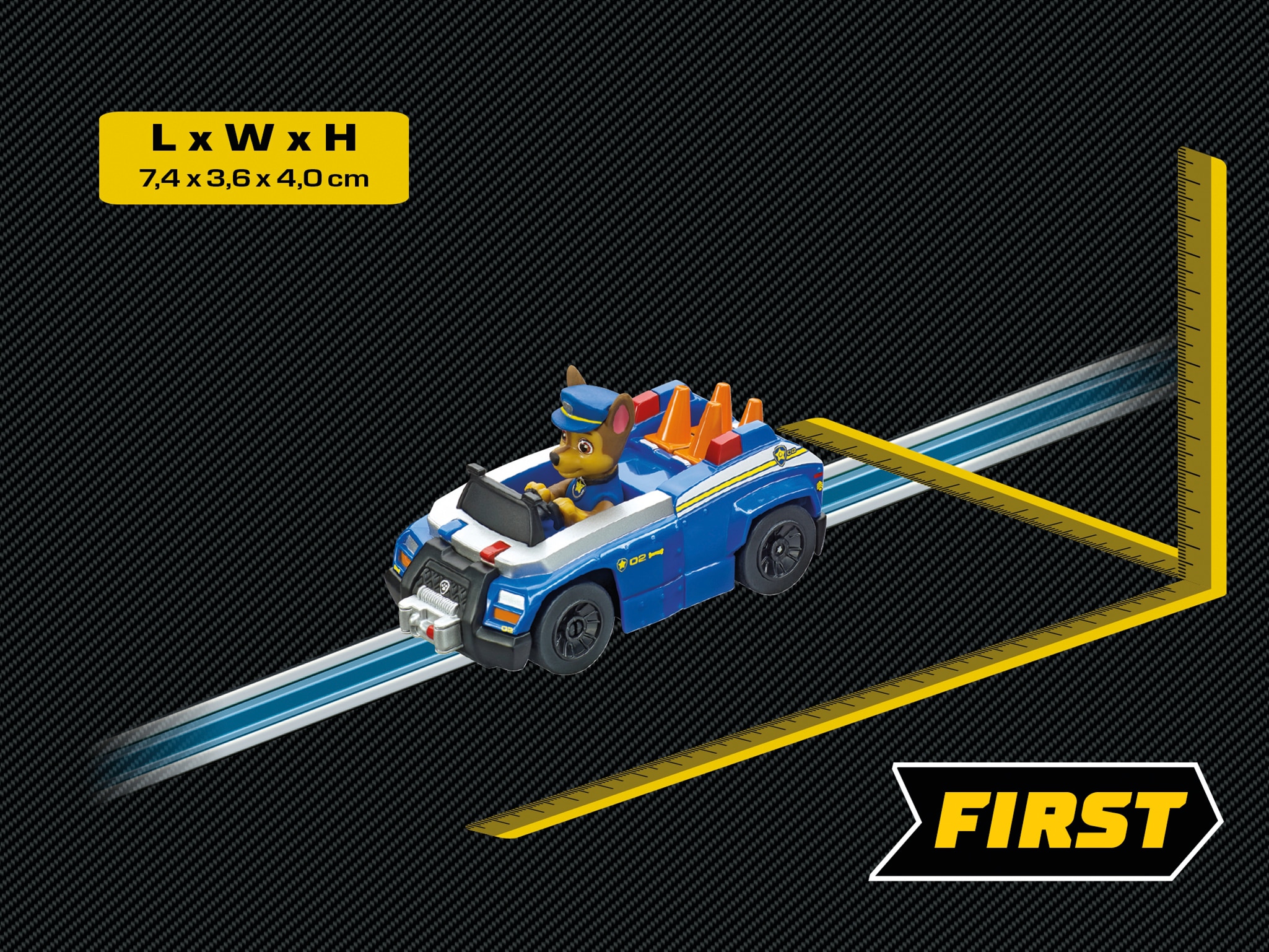 Circuito para vehículos de juguete Race 'N' Rescue Paw Patrol Carrera First 10