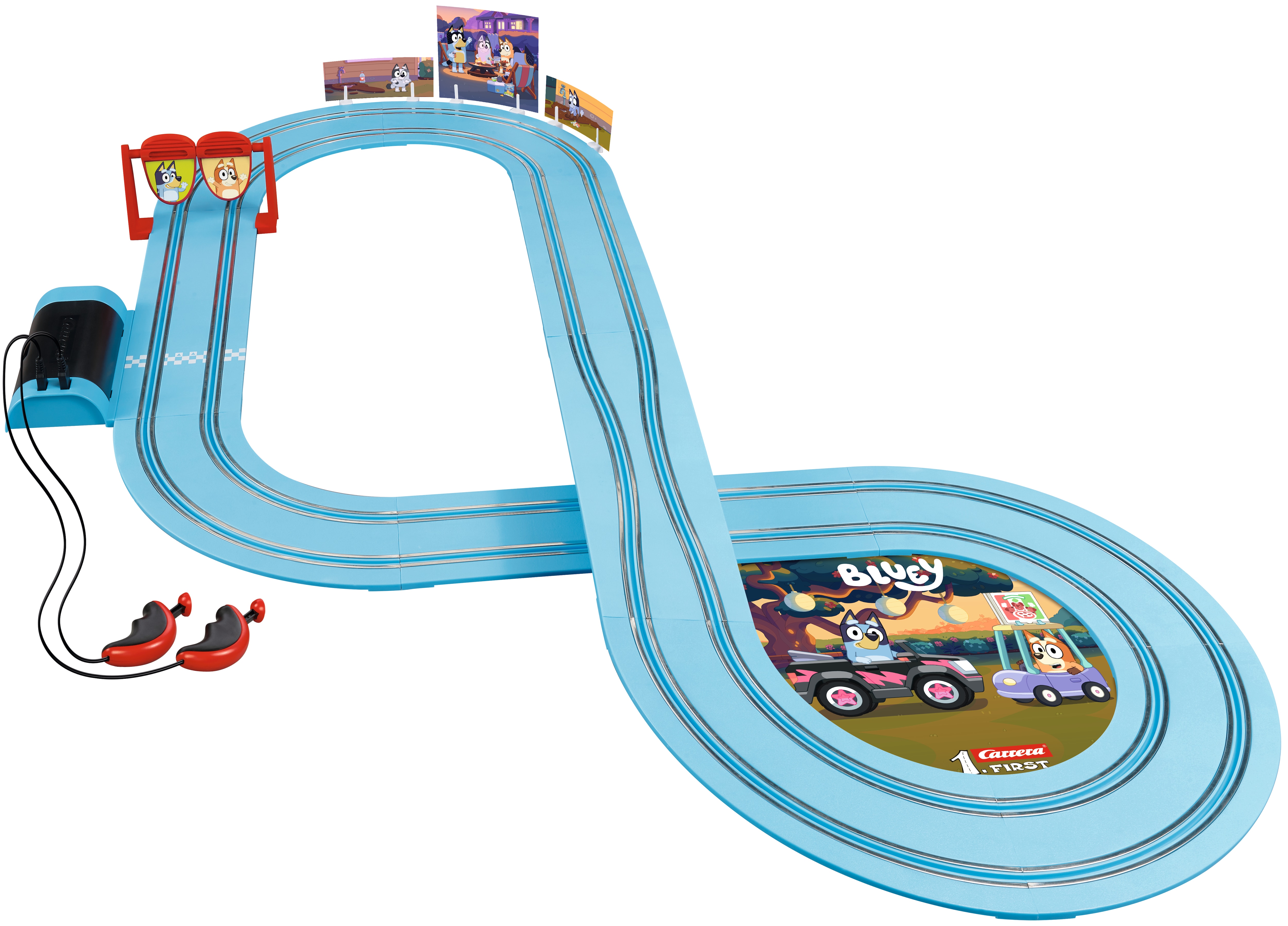 Circuito para vehículos de juguete First Bluey Carrera 3
