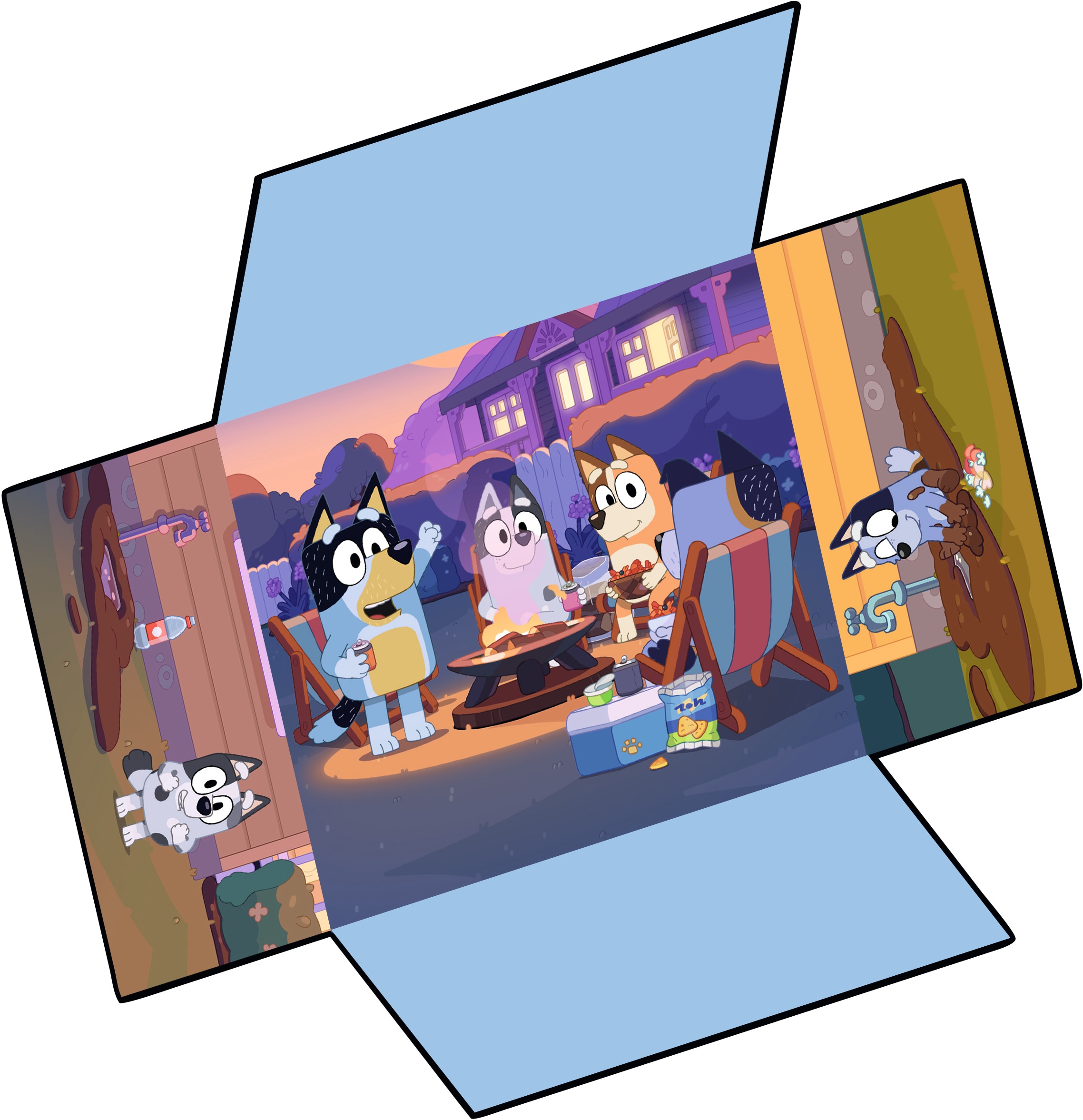 Circuito para vehículos de juguete First Bluey Carrera 8