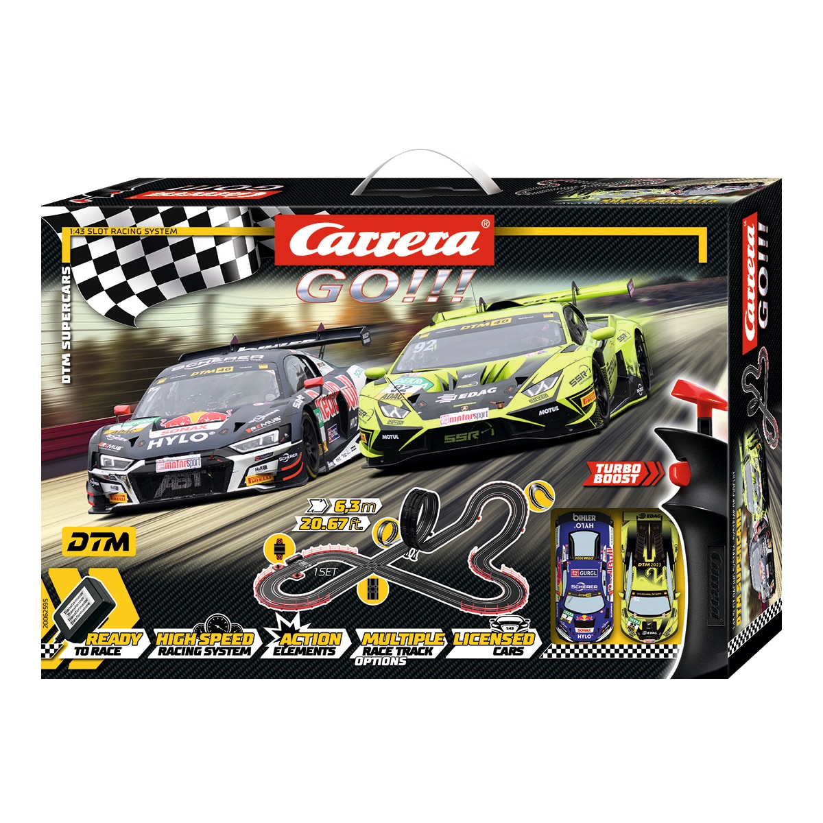 Circuito para vehículos de juguete DTM Supercars Carrera GO 2