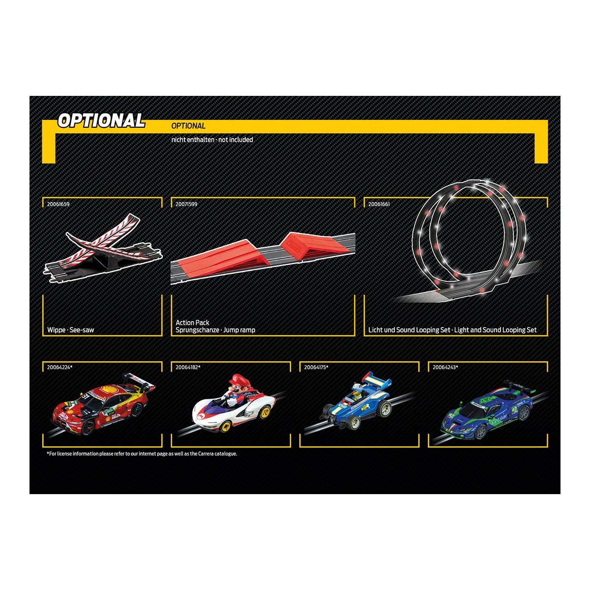 Circuito para vehículos de juguete DTM Supercars Carrera GO 10