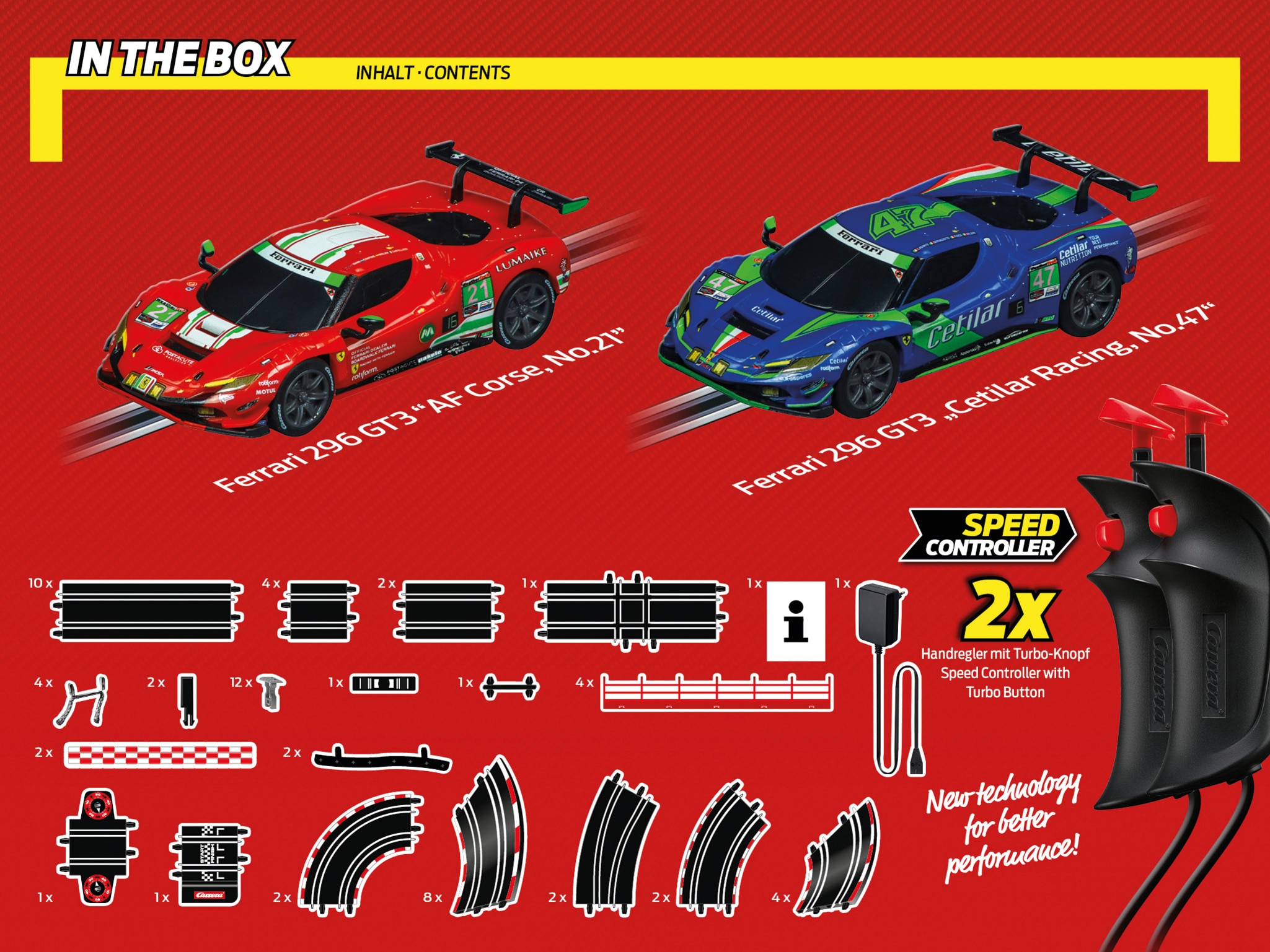 Circuito para vehículos de juguete Ferrari Power Racing Carrera GO 6