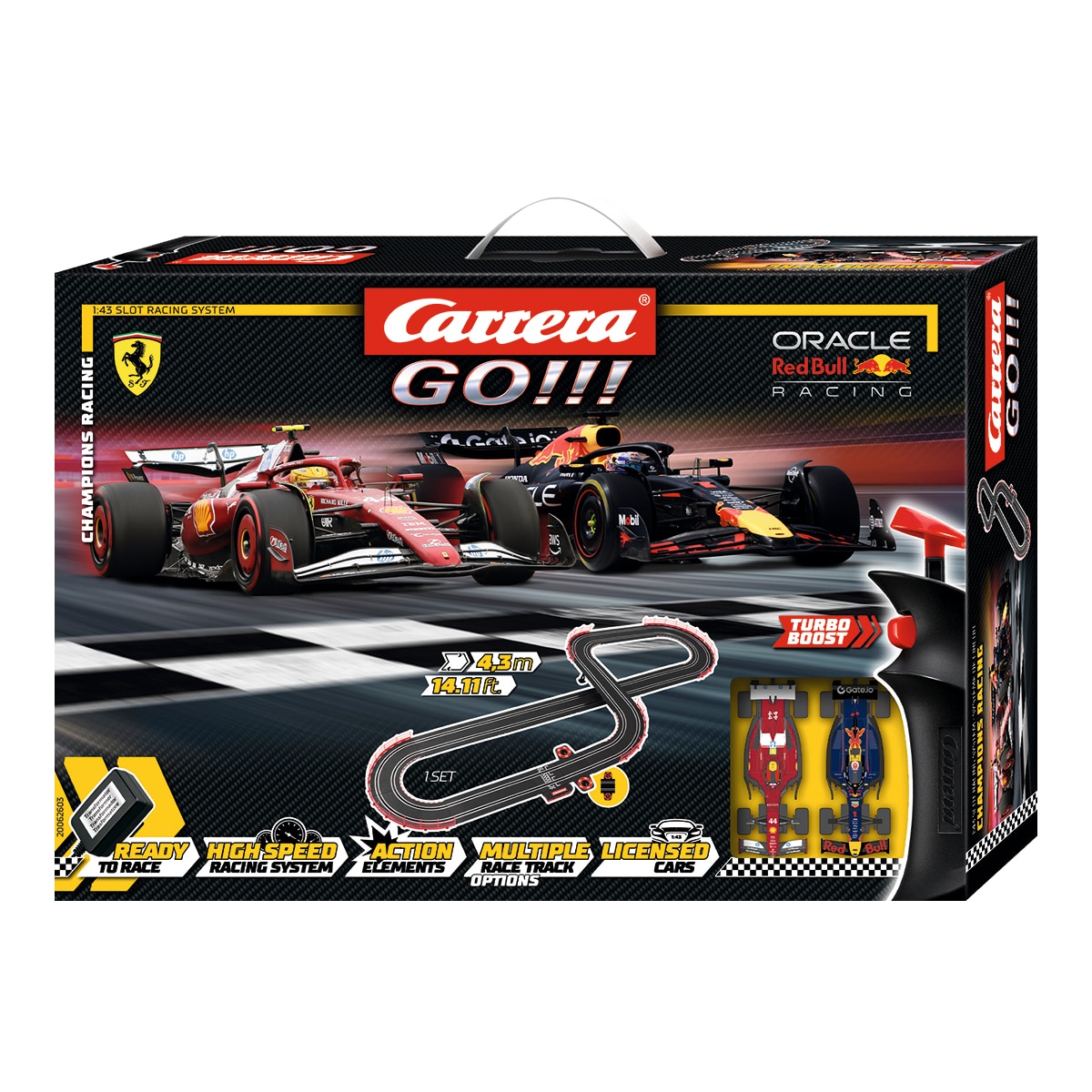 Circuito para vehículos de juguete F1 Champion's Racing Carrera GO 2