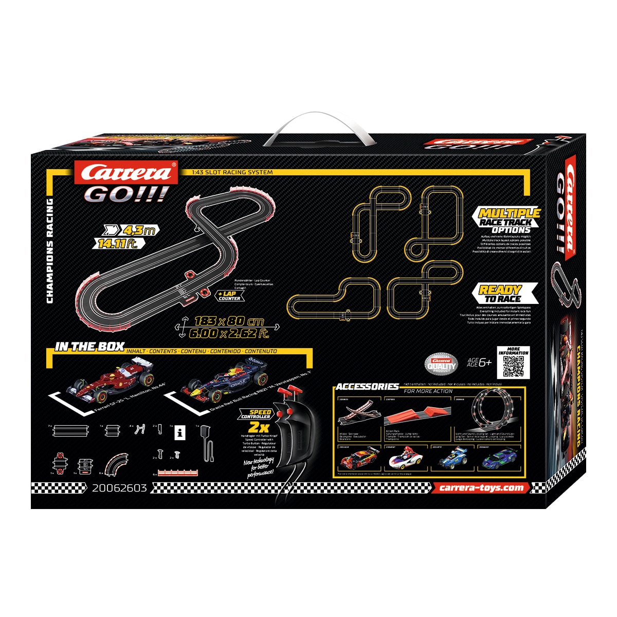 Circuito para vehículos de juguete F1 Champion's Racing Carrera GO 4