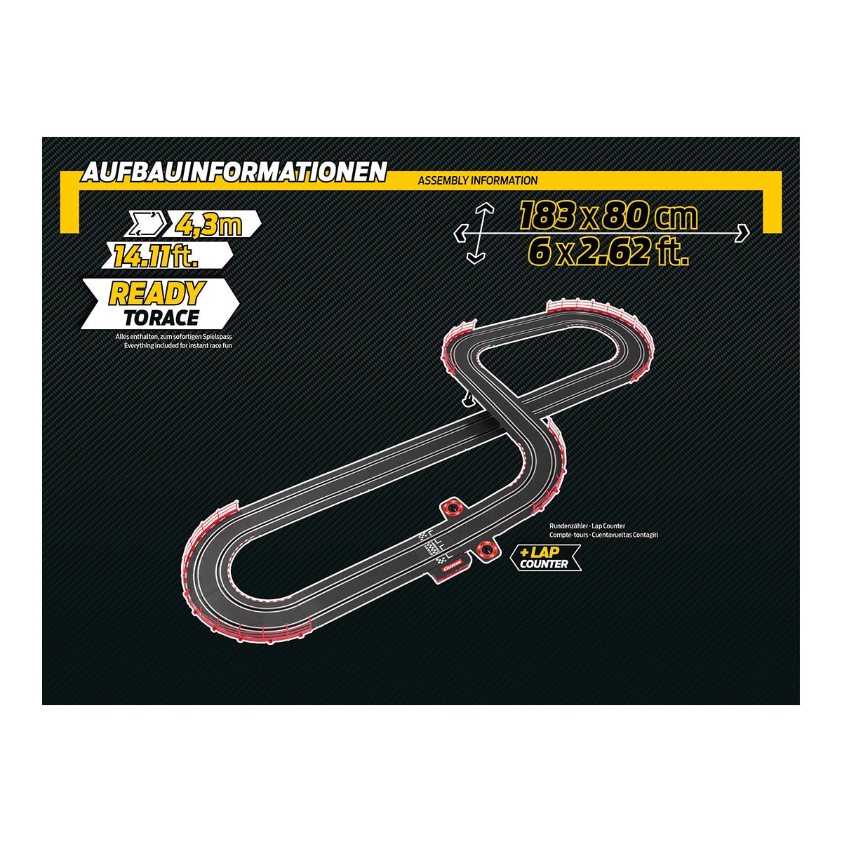 Circuito para vehículos de juguete F1 Champion's Racing Carrera GO 9