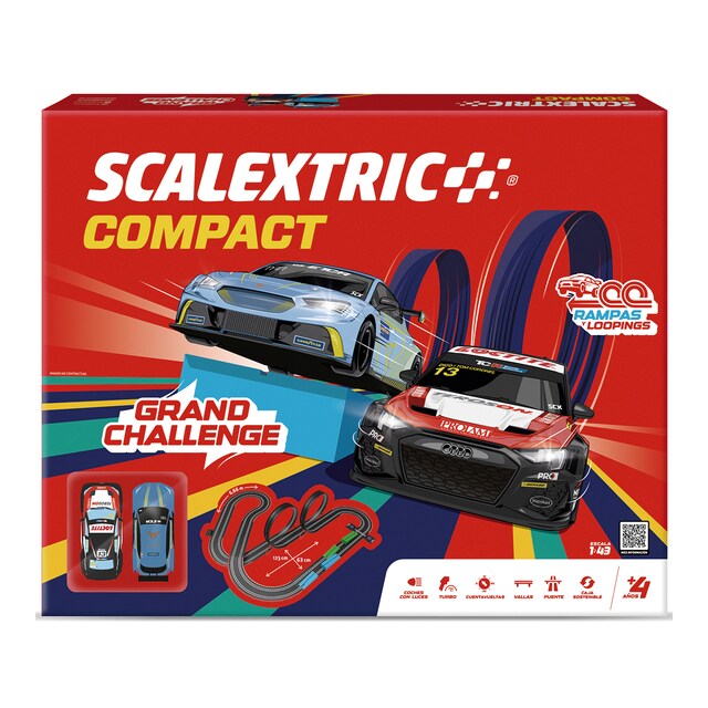 Imagen 0 de Pistas de carreras eléctrica Compact Grand Challenge Scalextric