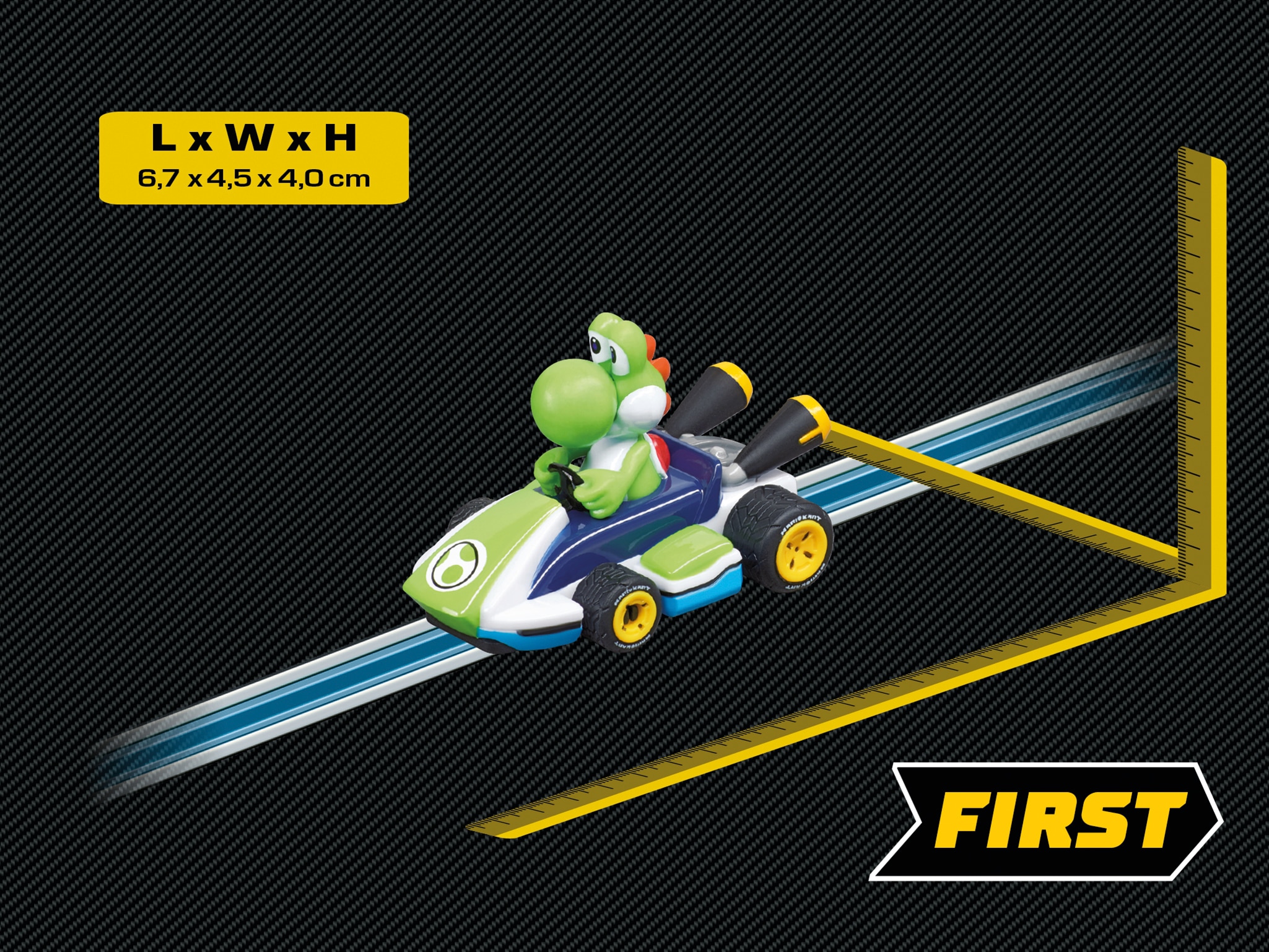 Coche First Mario Kart Yoshi 3