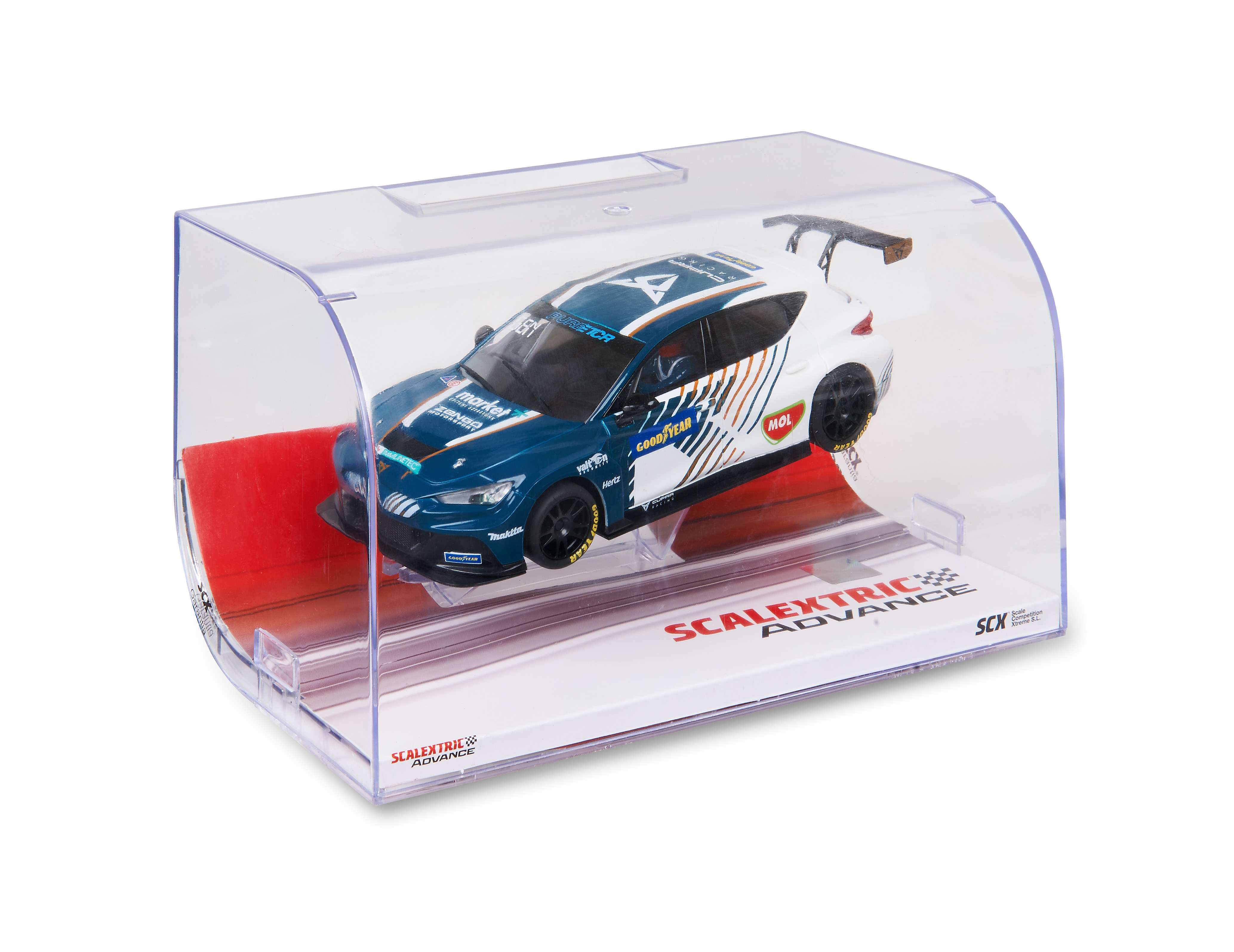 Coche de carreras Linea Advance Escala 1:32 Cupra E-Racer Gené Scalextric 2