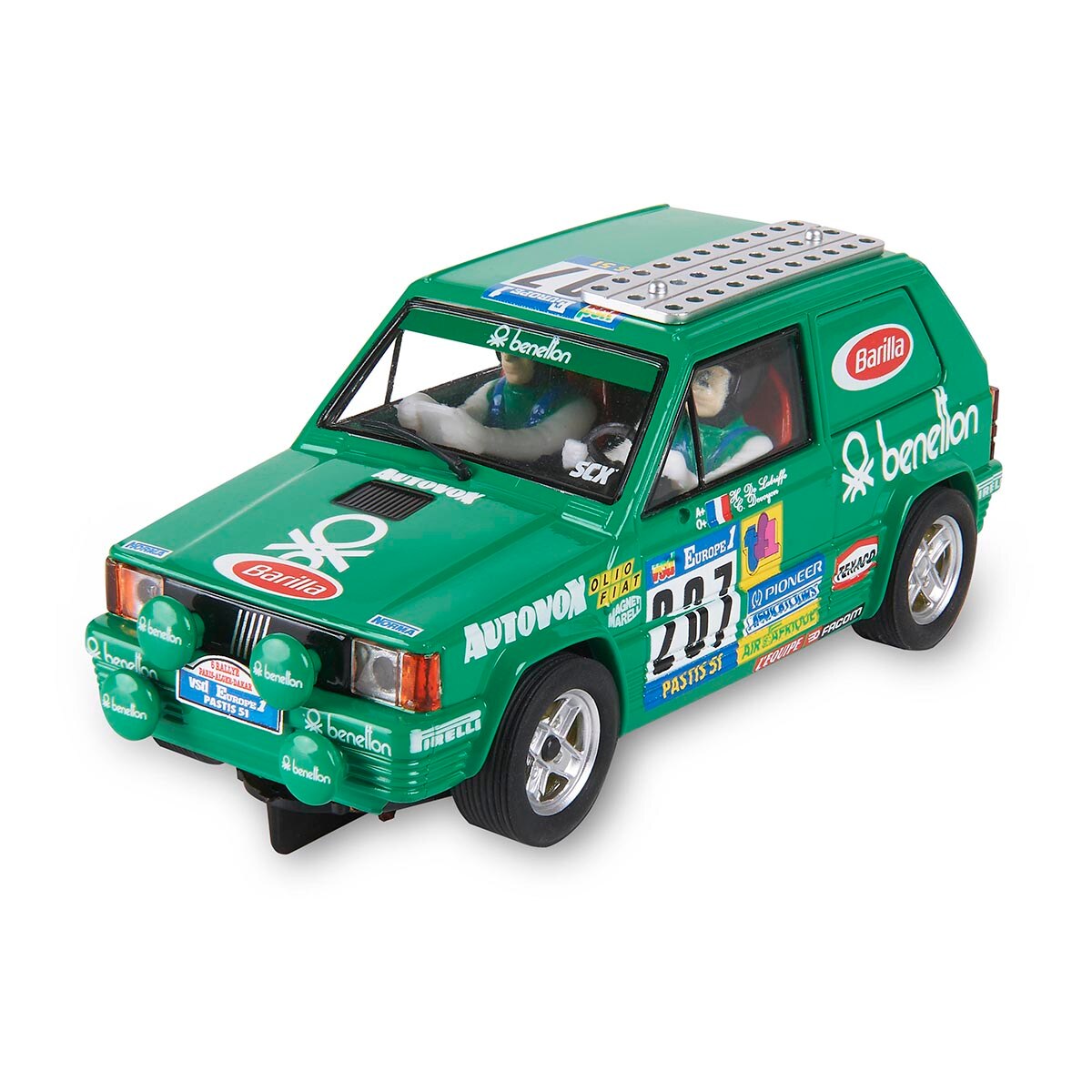 Scalextric – Coche de carreras Fiat Panda – Dakar Scalextric.
