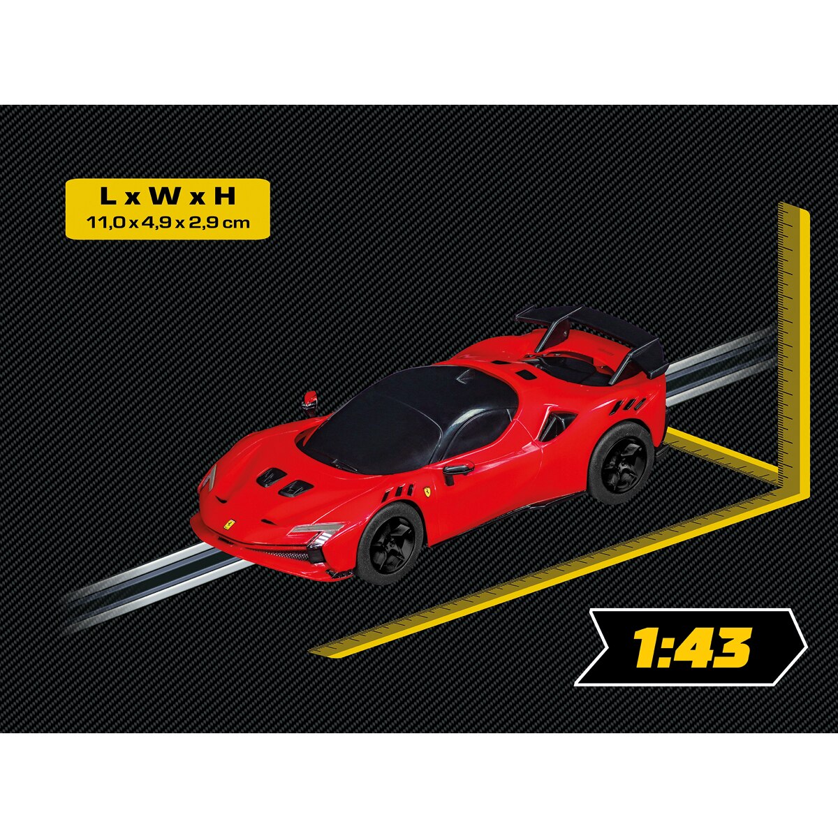 Coche Ferrari SF-90 XX Stradale rojo Carrera GO 2