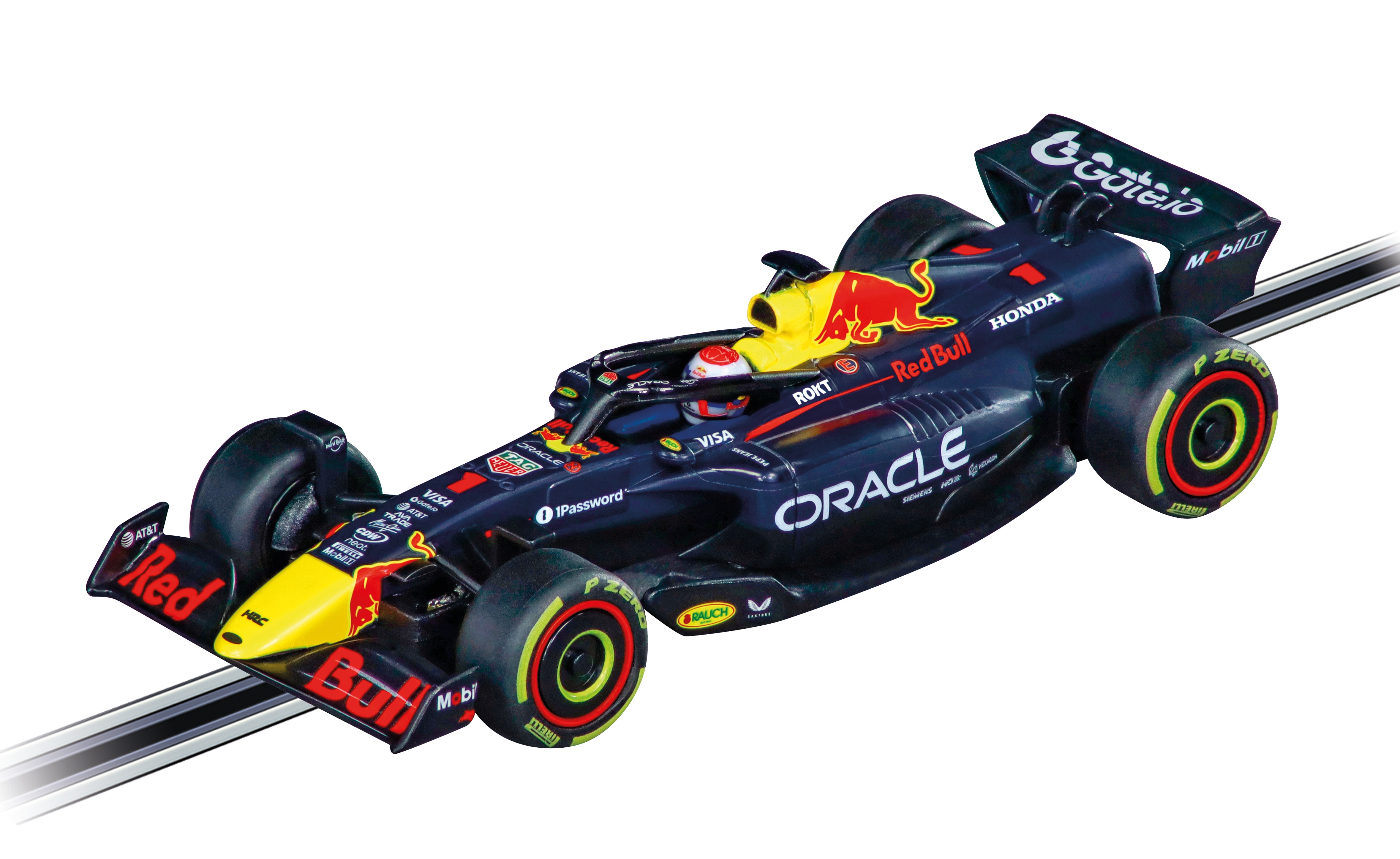Coche de juguete F1 Oracle Red Bull Racing RB21 M. Verstappen, No.1 (2025) Carrera GO 2