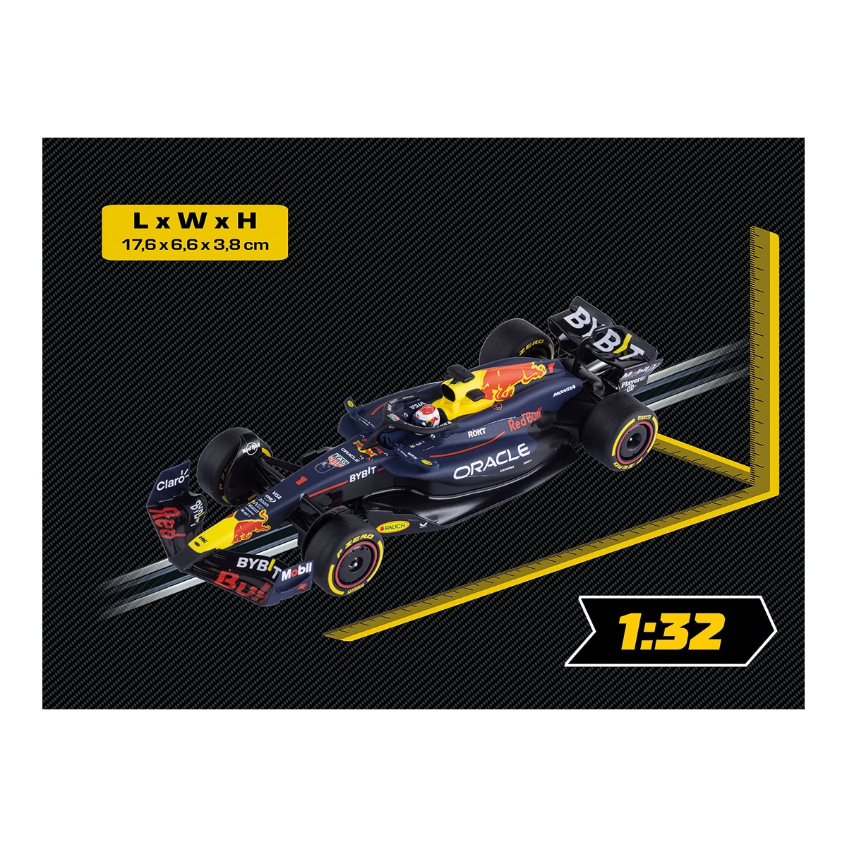 Coche de juguete F1 Red Bull Racing RB20 M.Verstappen, No.1 Carrera Evolution 2