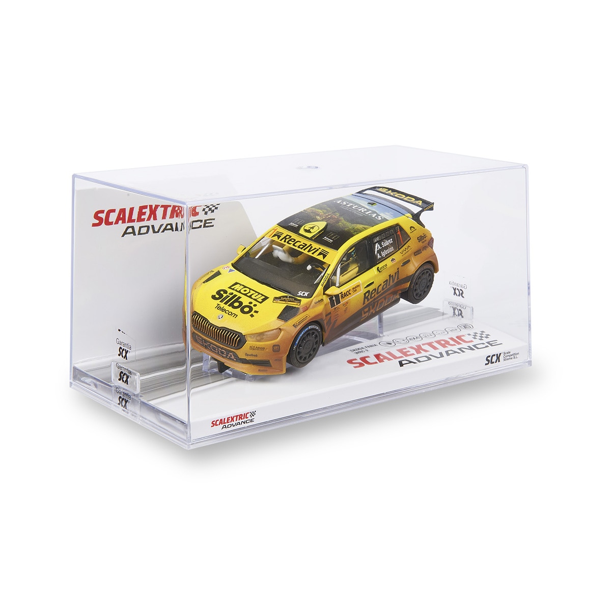 Coche Classic Skoda Fabia WRC2 Cohete Suárez Mud Effect Scalextric 4