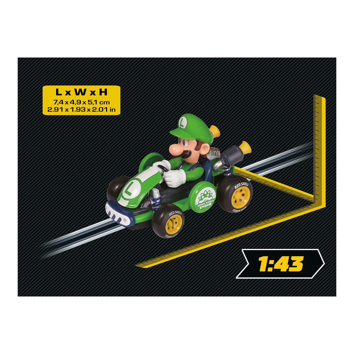 Imagen 10 de Coche Mario Kart™ World - Luigi Carrera GO