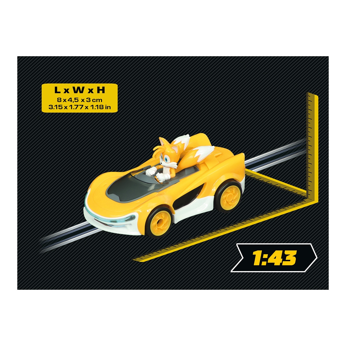 Coche Miles "Tails" Prower (Sonic Racing: CrossWorlds) Carrera GO 2
