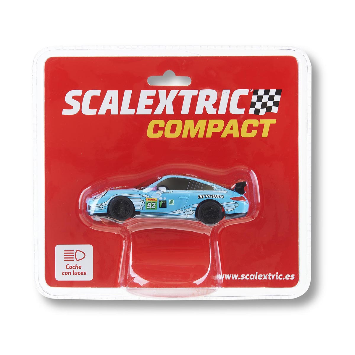 Coche de slot SCX Porsche 911 GT3 #92 Línea Compact Escala 1/43 Scalextric 3