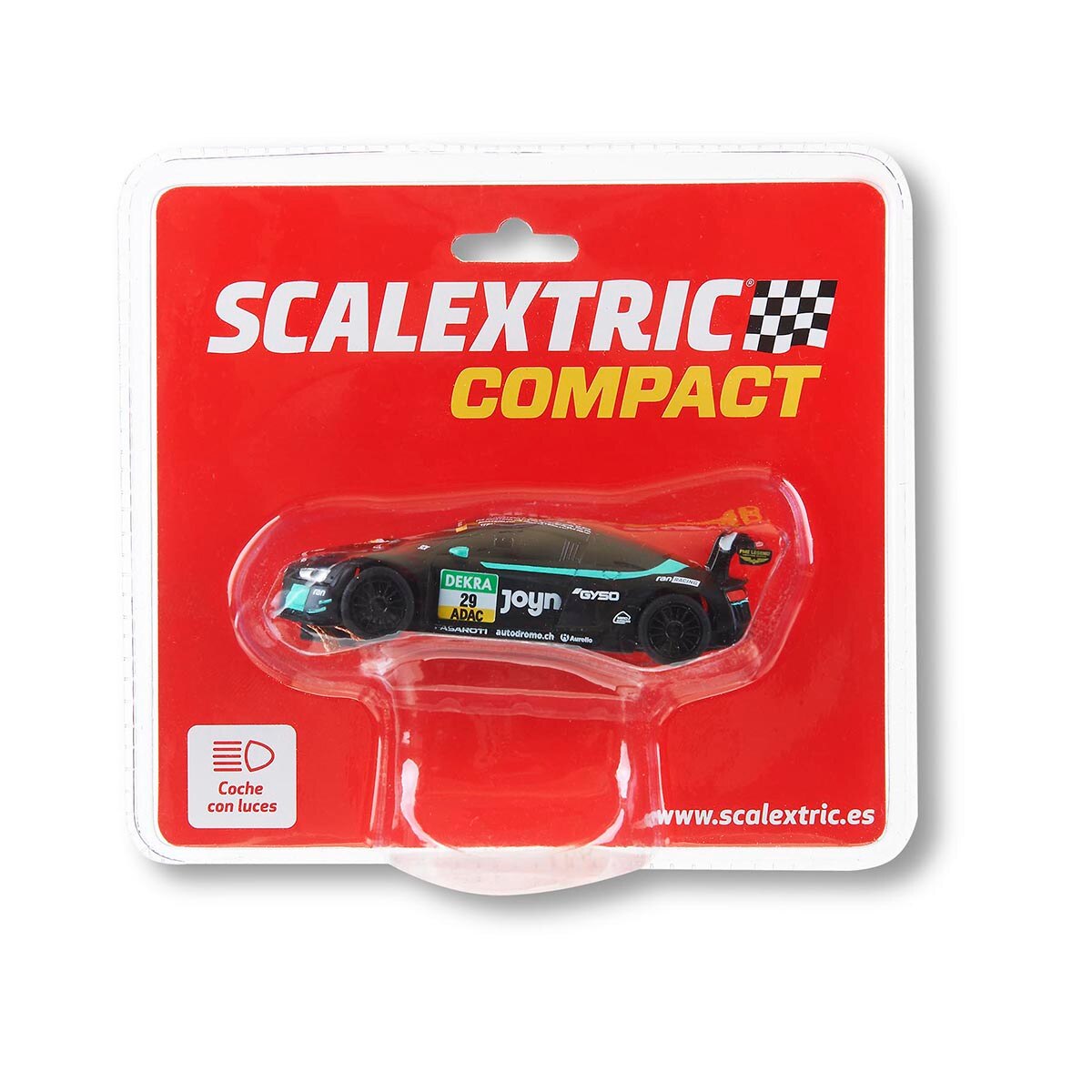 Coche de slot Audi R8 LMS GT3 DTM #29 Línea Compact Escala 1/43 Scalextric 3