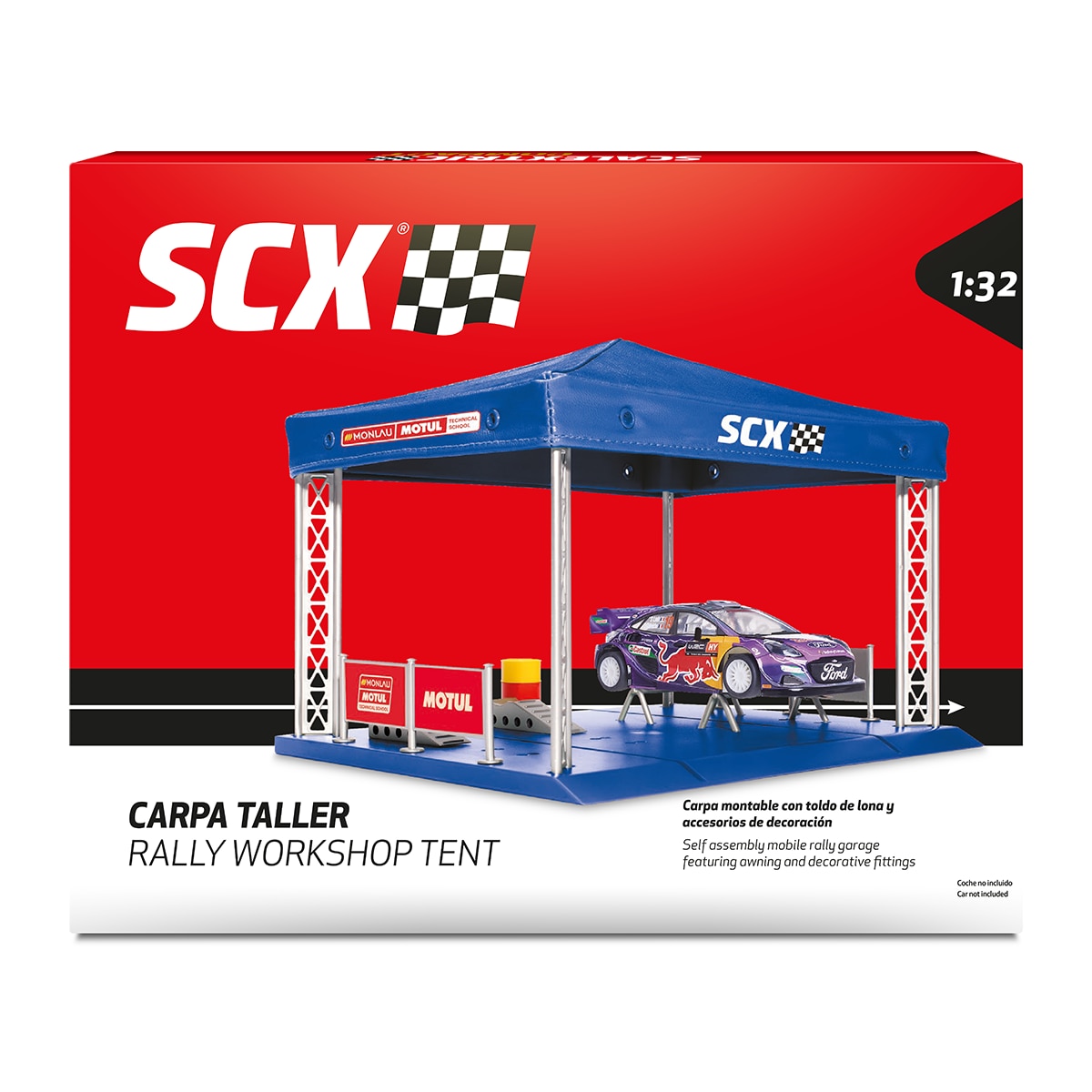 Scalextric – Accesorio Decoración Carpa Box Rally Scalextric.