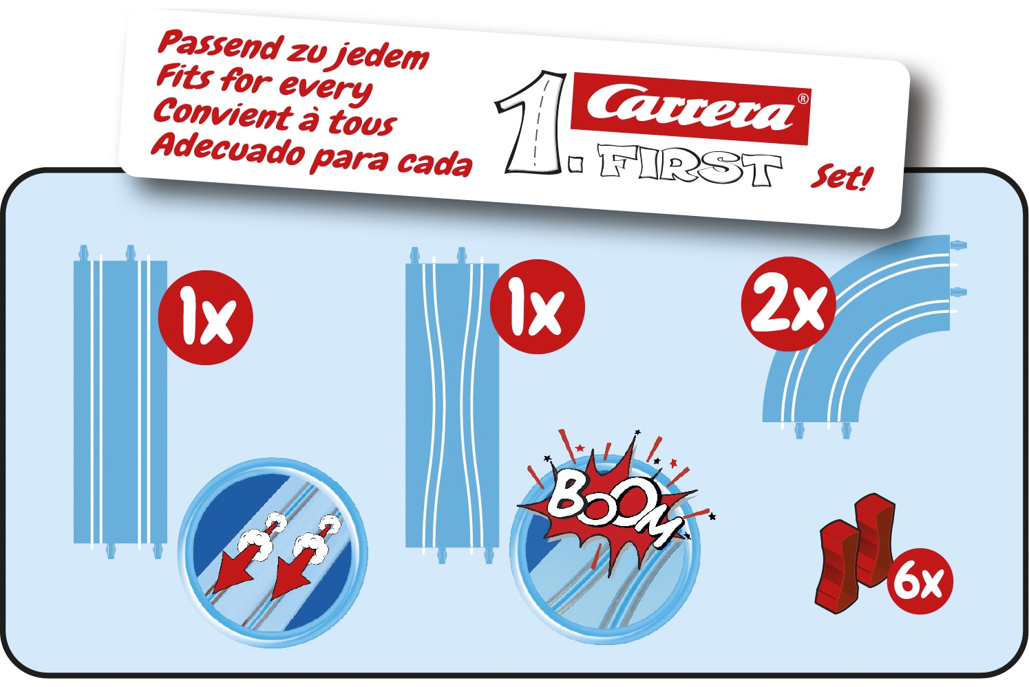 Accesorios para pistas de circuitos para vehículos de juguete Carrera First 2