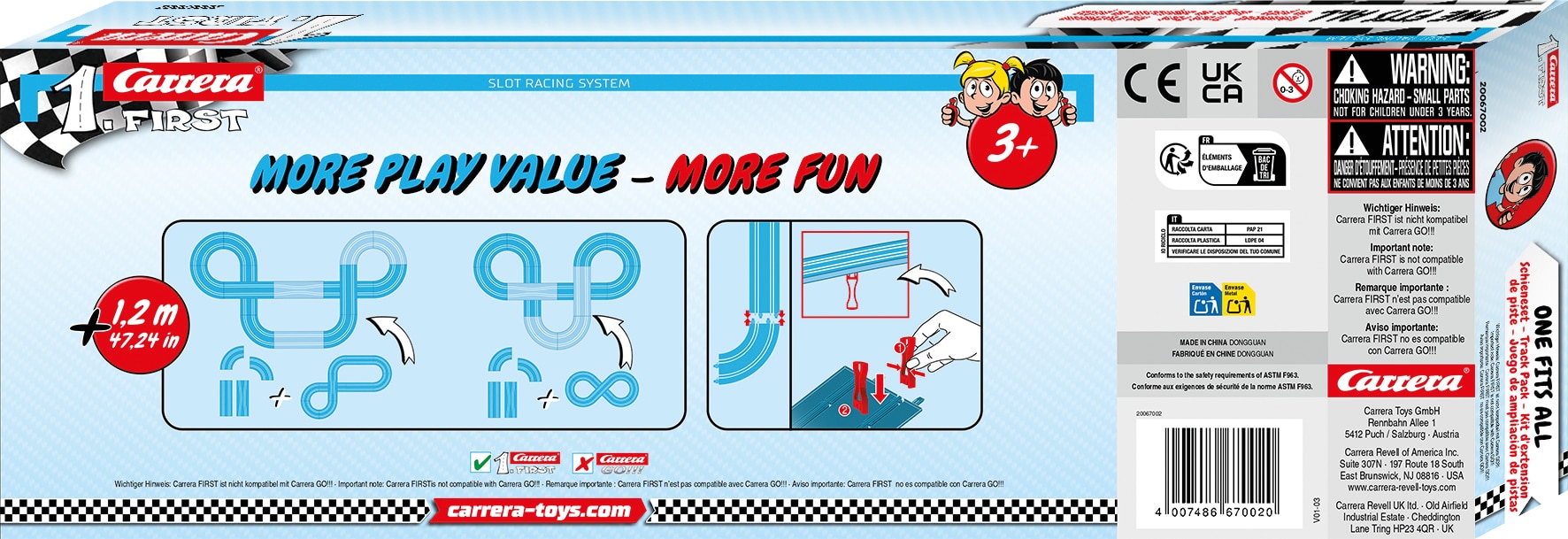 Accesorios para pistas de circuitos para vehículos de juguete Carrera First 4