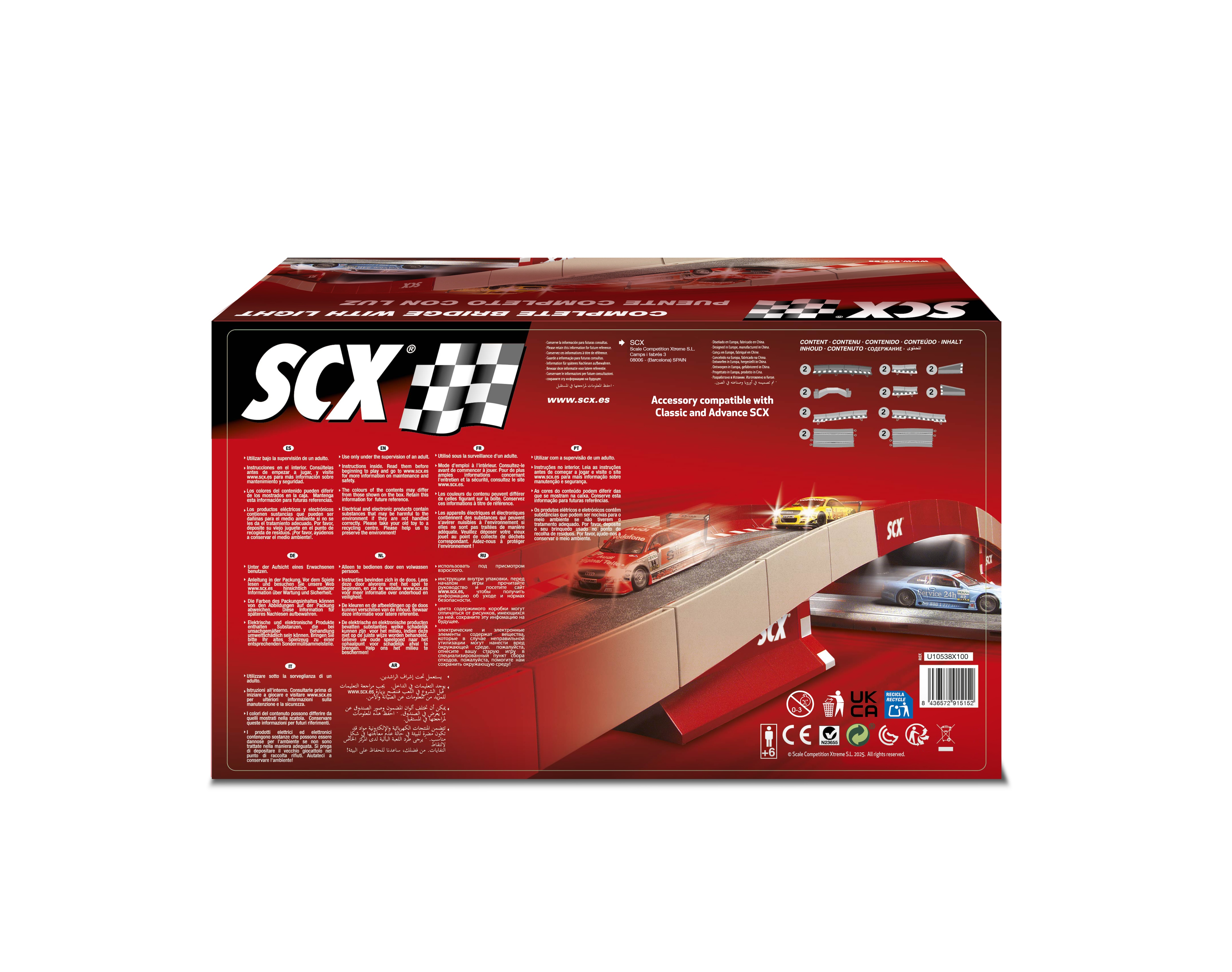 Set Puente Completo con Luces Scalextric 2