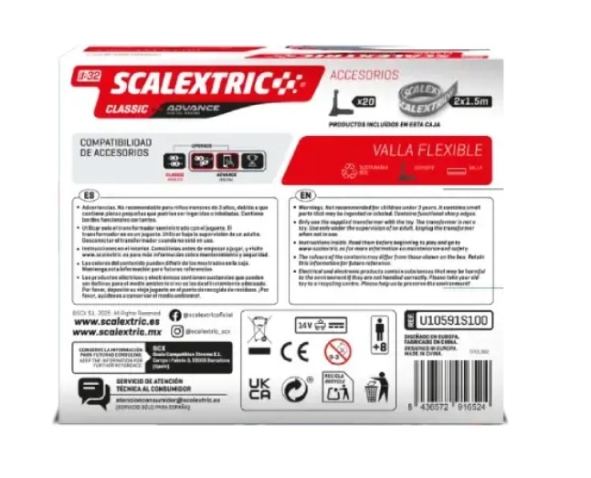 Accesorio Advance y Classic Barrera Flexible (3m) Scalextric 3