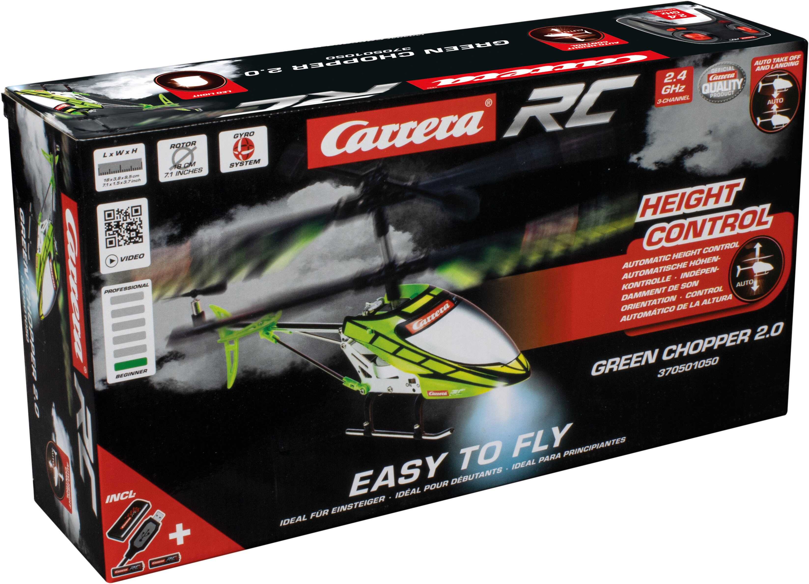 Helicóptero 2,4 Ghz Green Chopper 2.0 4