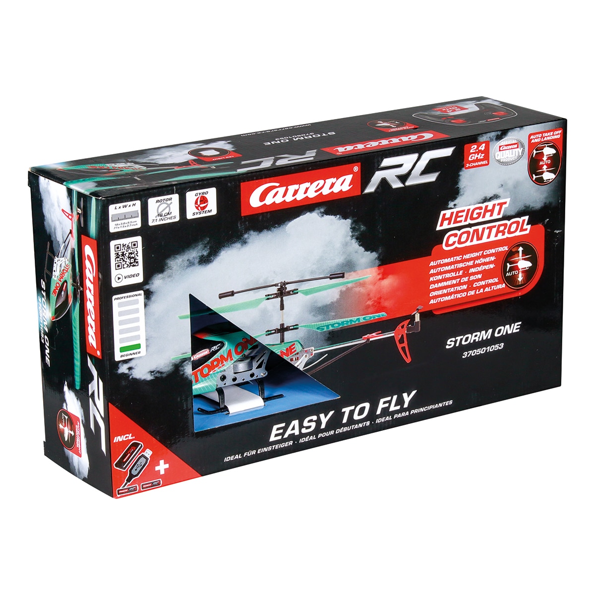 Helicóptero radio control Storm One Carrera RC 7