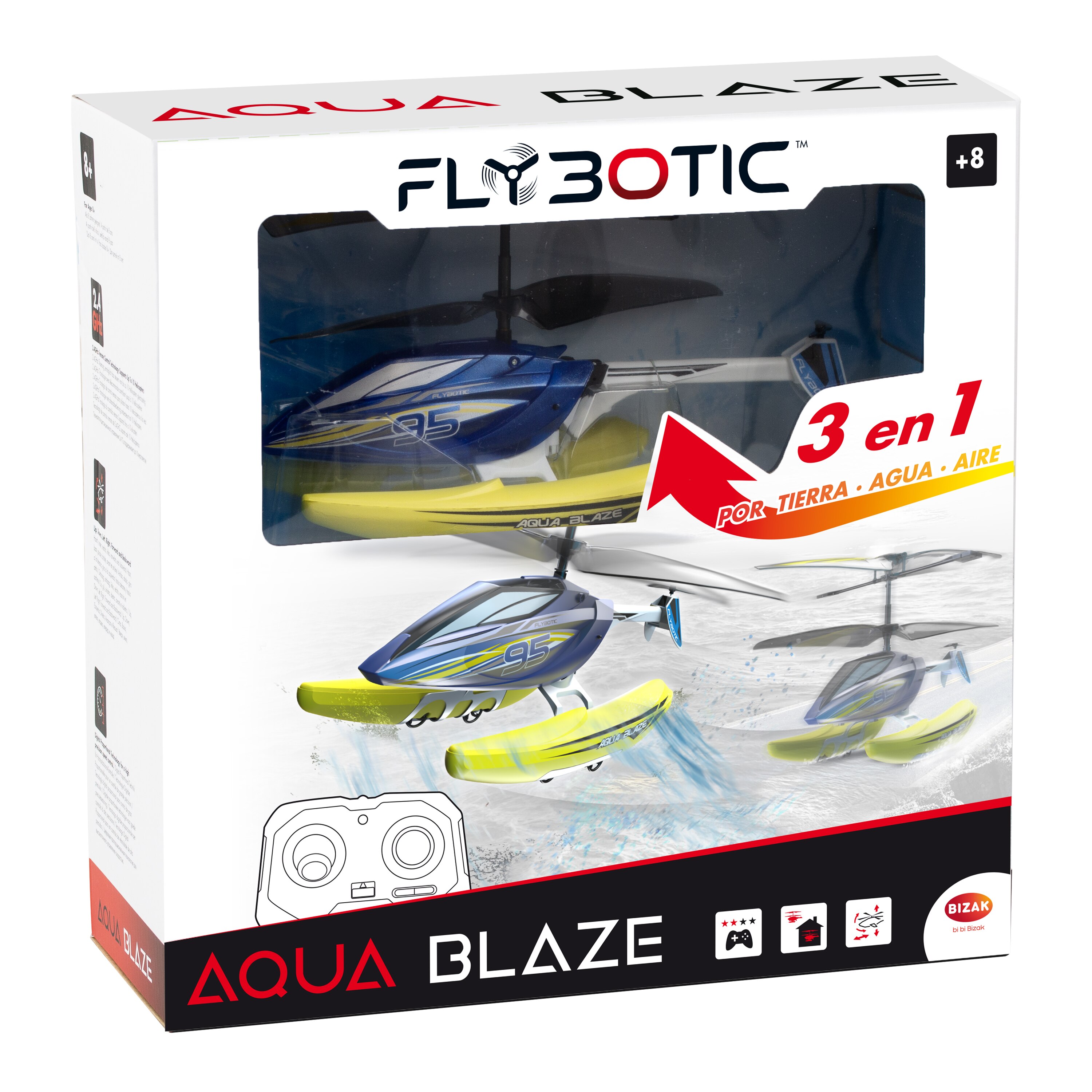 Helicóptero Radiocontrol Aqua Blaze Bizak 2