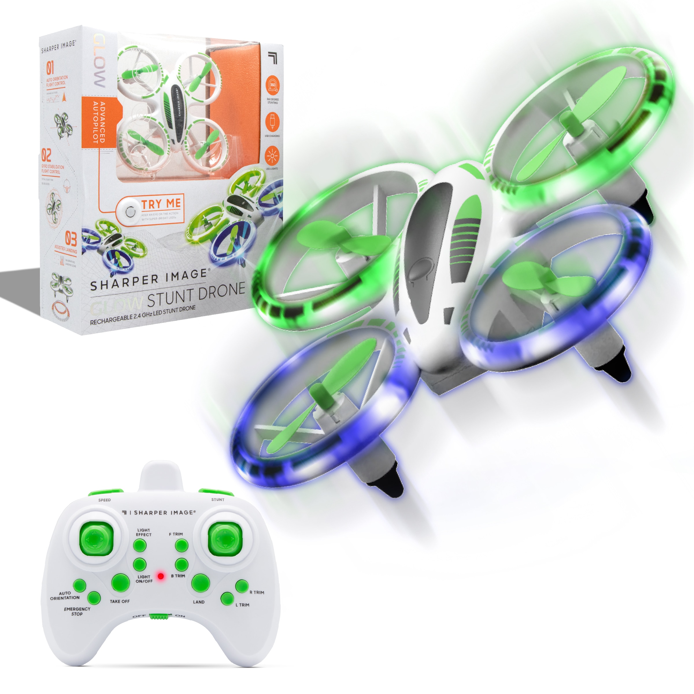 Dron Glow Up Mini Stunt Sharper Image 2