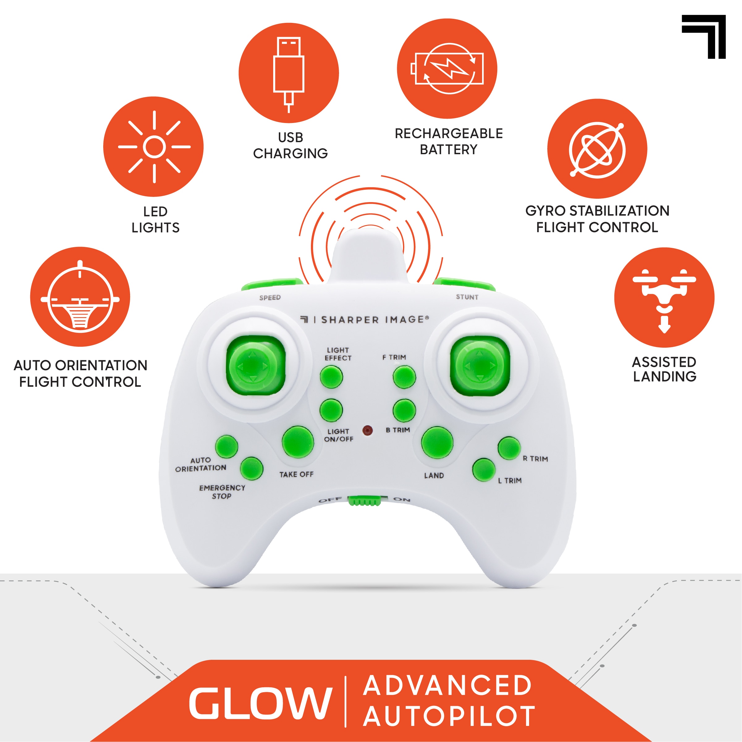 Dron Glow Up Mini Stunt Sharper Image 4