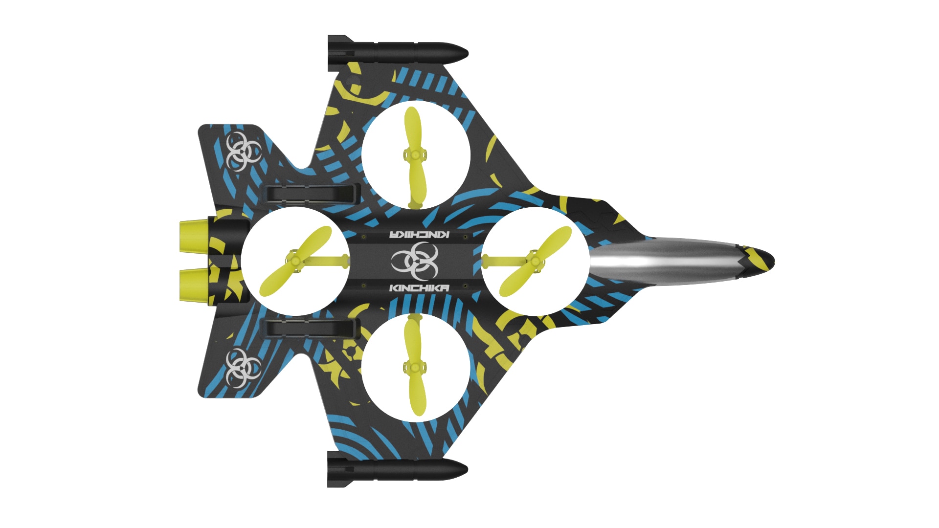 Jet xtreme Harrier, avión radio control con 4 canales 7