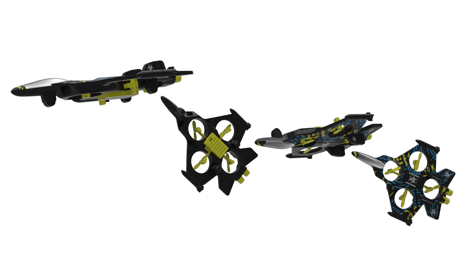 Jet xtreme Harrier, avión radio control con 4 canales 11