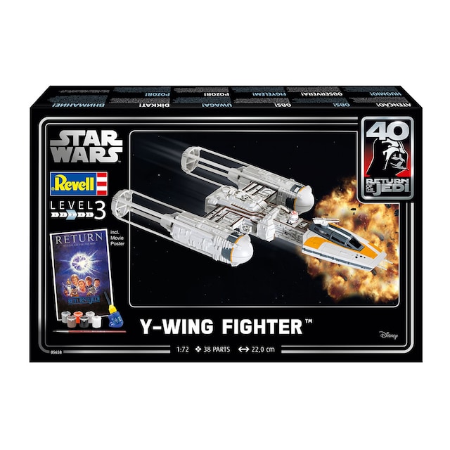 Maqueta Y-wing Fighter con accesorios básicos Star Wars Revell