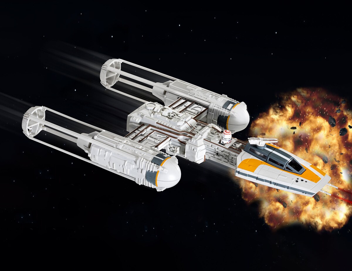 Maqueta Y-wing Fighter con accesorios básicos Star Wars Revell 9