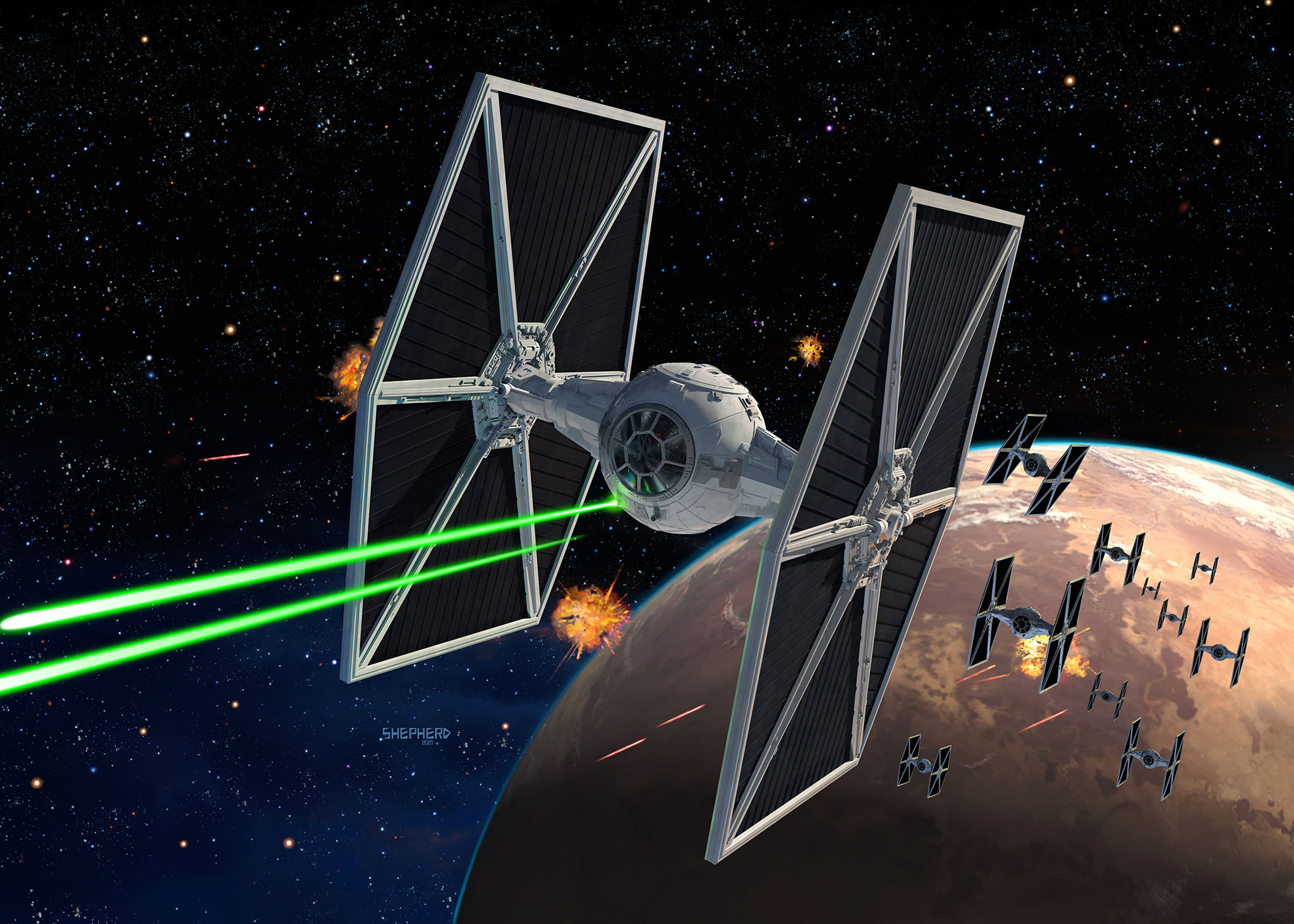 Maqueta The Mandalorian: Outland TIE Fighter Star Wars Revell 4