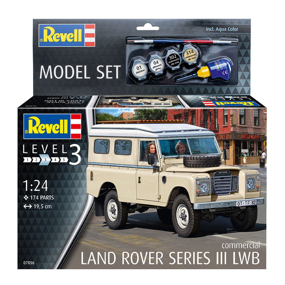 Maqueta Land Rover LWB con accesorios básicos Revell 1