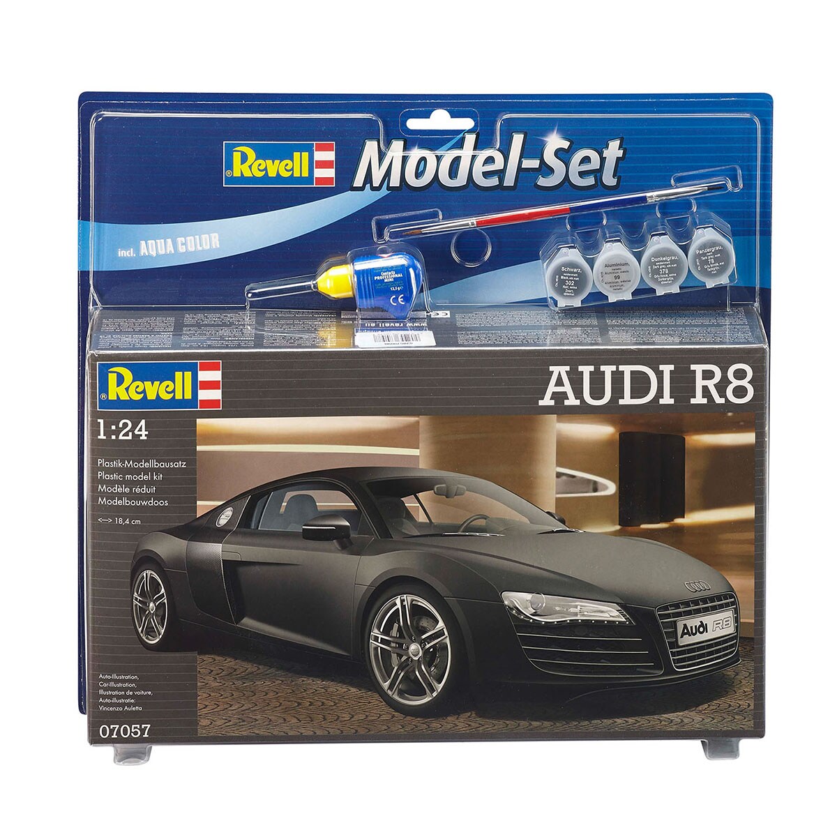 Maqueta Audi R8 con accesorios básicos Revell 1