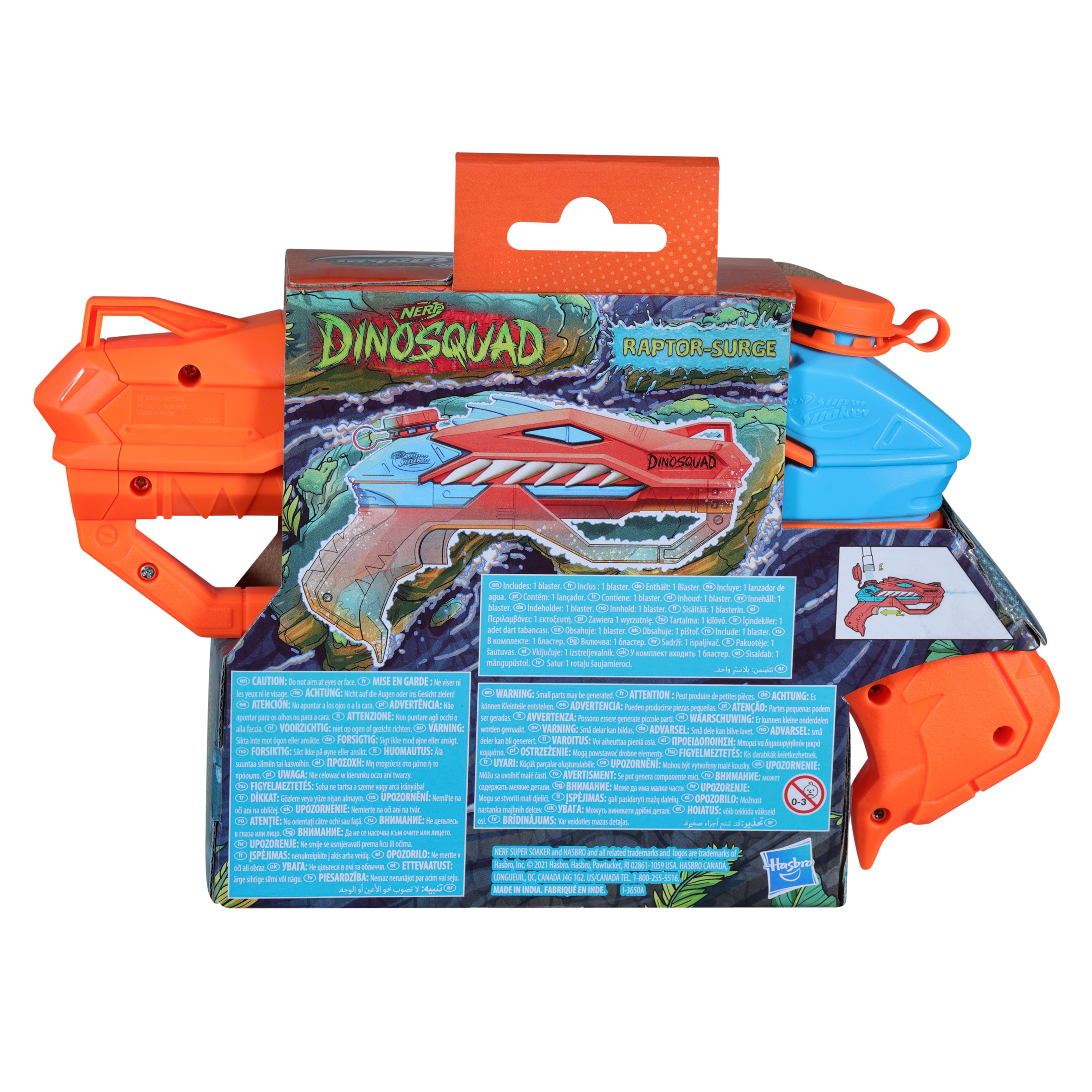 Lanzador de agua Super Soaker Raptor Surge DinoSquad Nerf 4