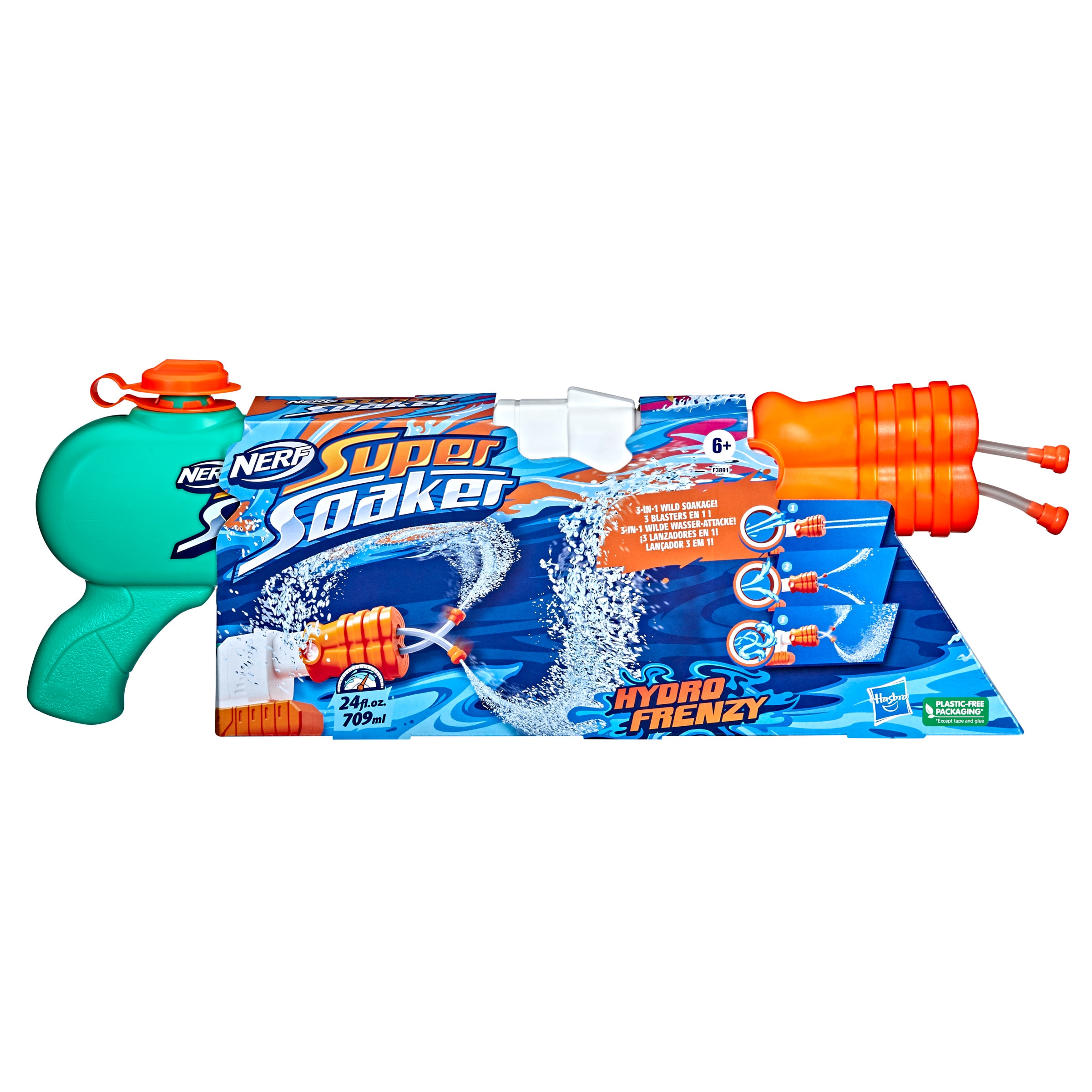 Lanzador de agua Super Soaker Hydro Frenzy Nerf 2