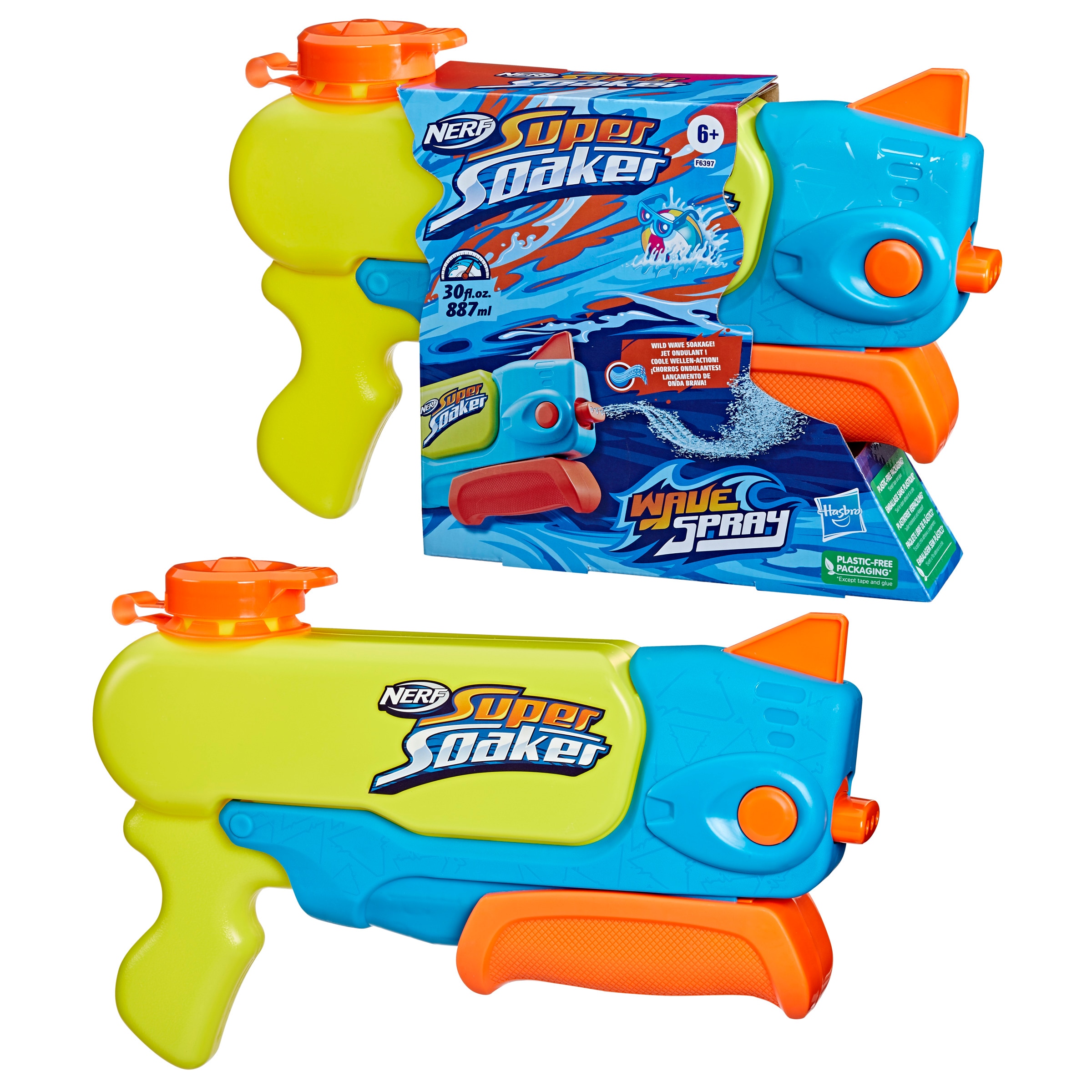Lanzador de agua Nerf súper soaker wave spray 3