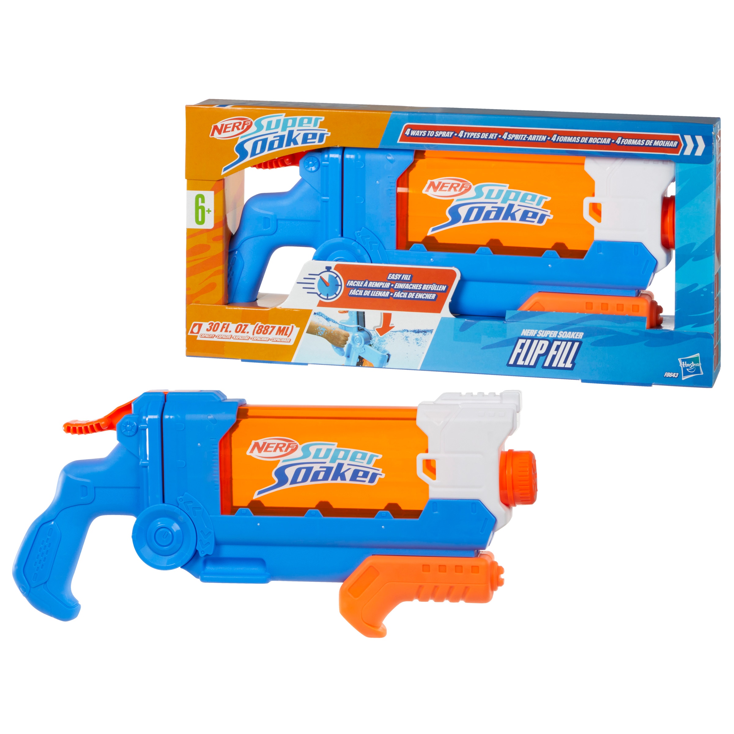 Pistola de Água Super Soaker Flip Fill Nerf 2