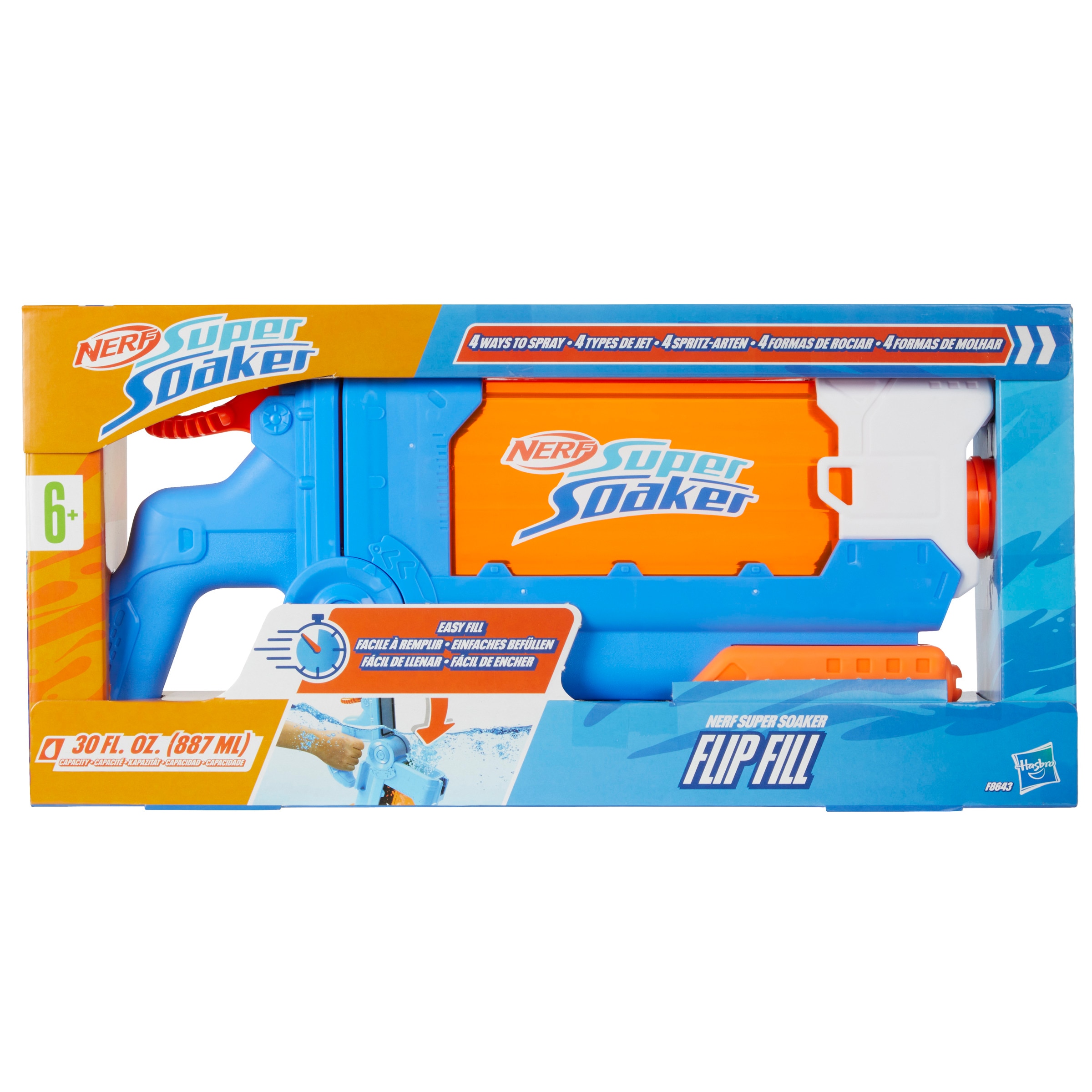 Pistola de Água Super Soaker Flip Fill Nerf 3