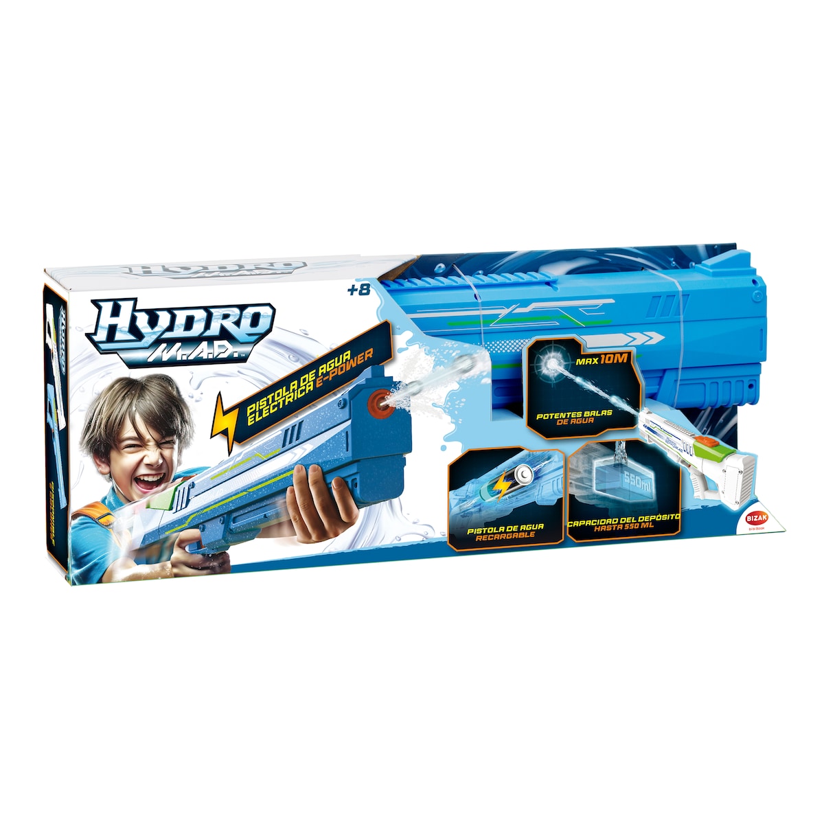 Pistola de agua eléctrica Hydro M.A.D. Bizak 7