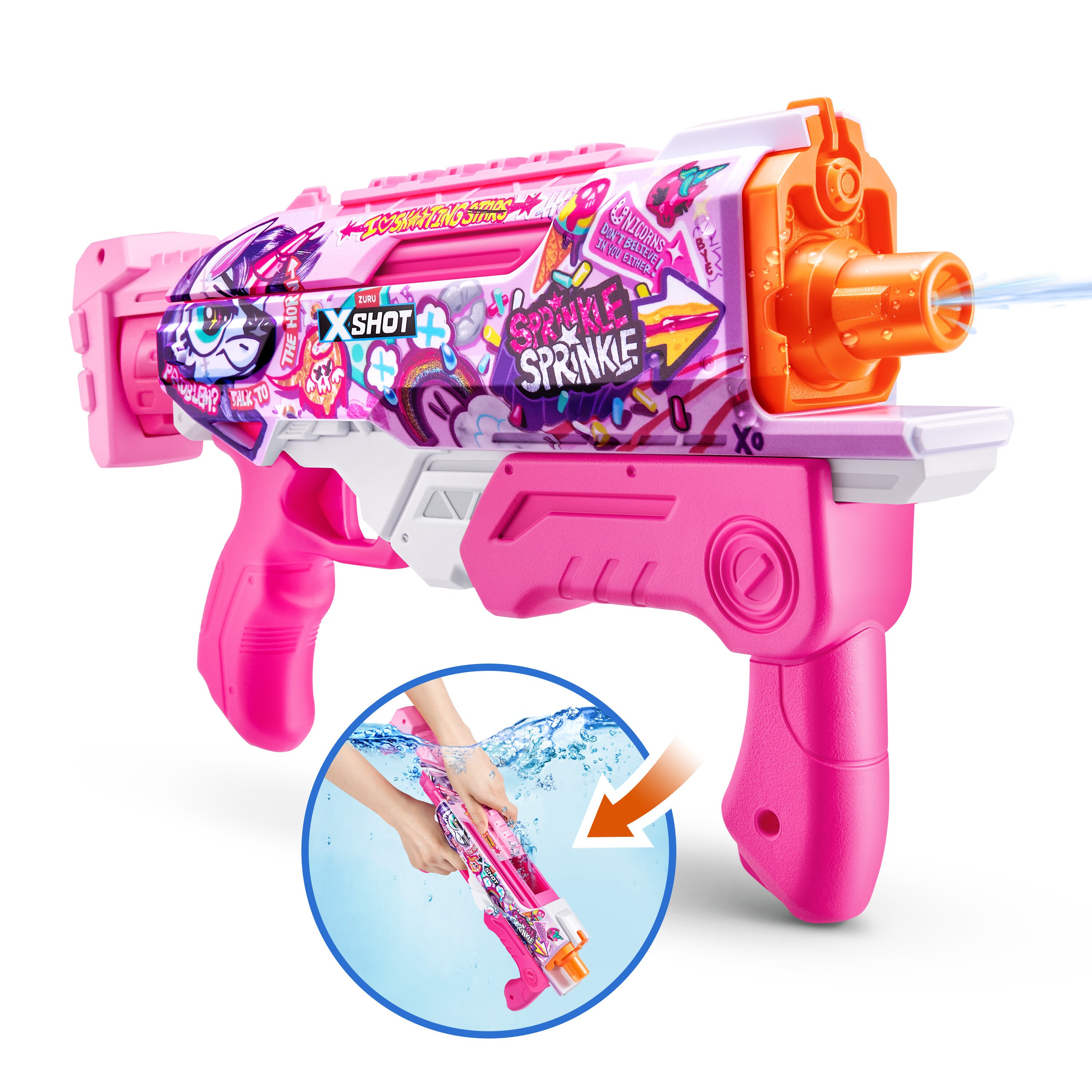 Pistola de agua Fast Fill Skins Hyperload X-Shot 2