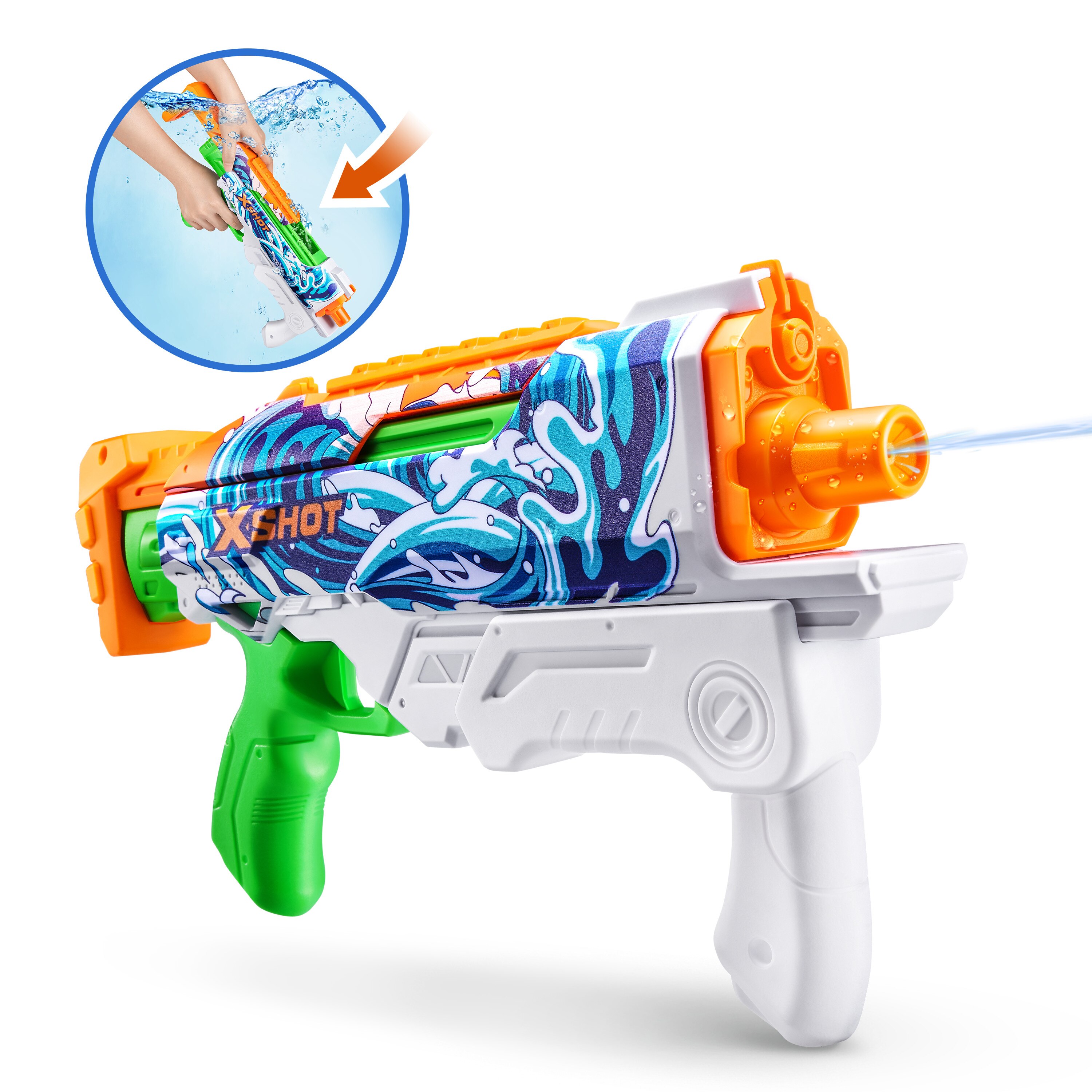 Pistola de agua Fast Fill Skins Hyperload X-Shot 5