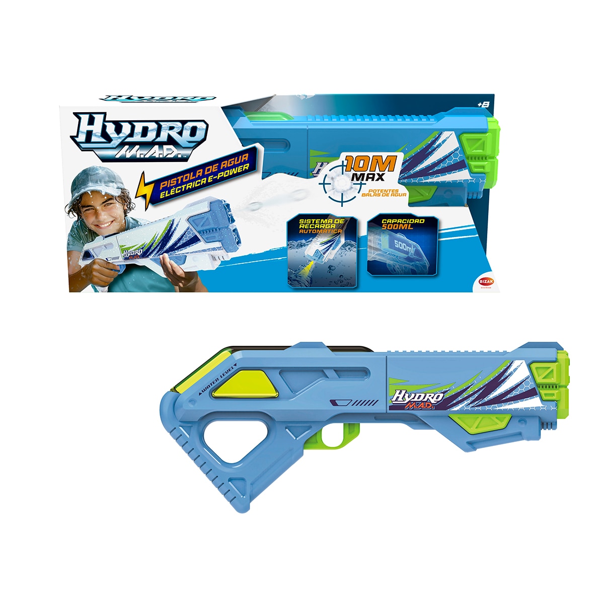Bizak – Pistola de agua Hydro Mad Blaster Bizak.