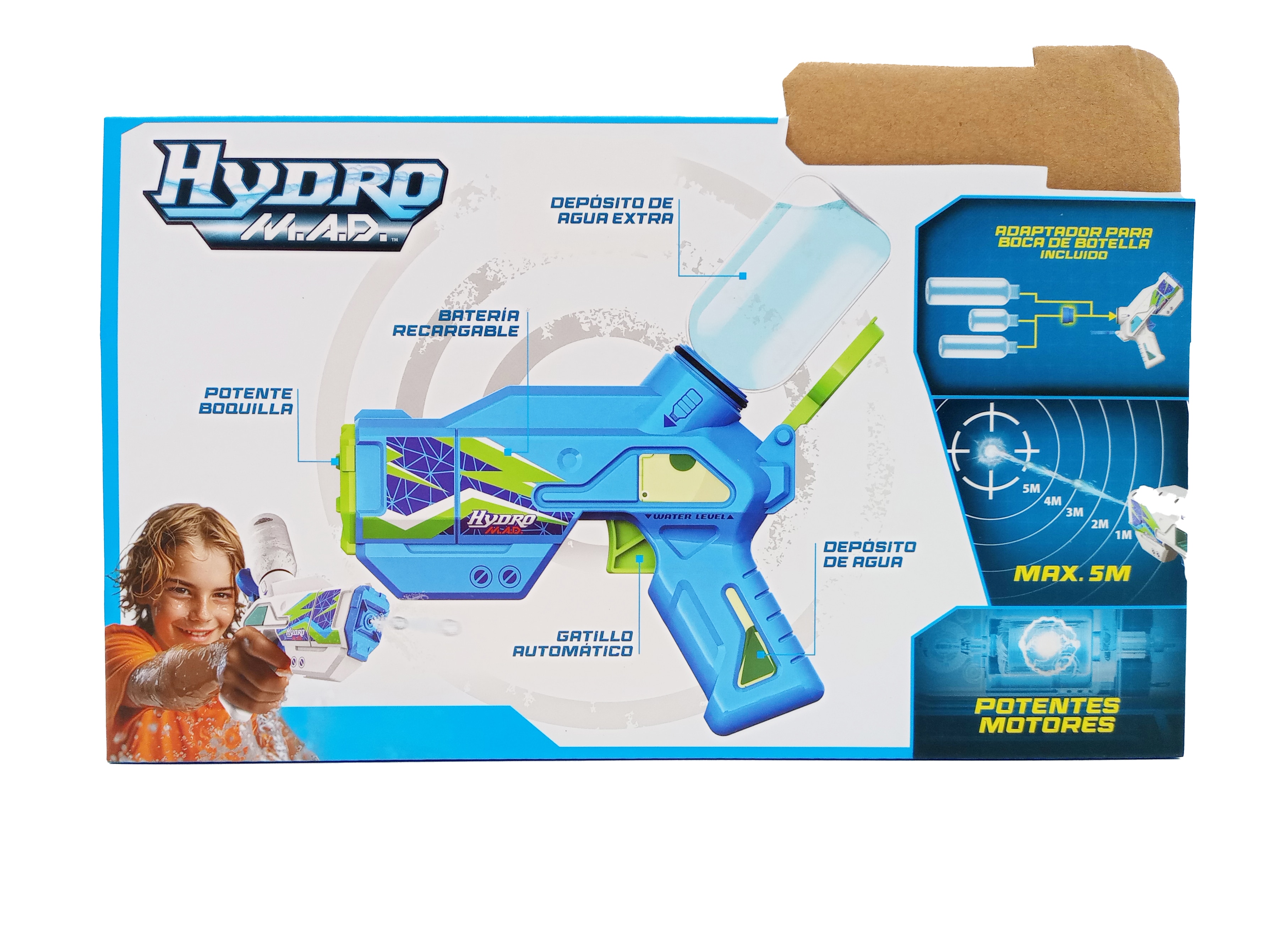 Pistola de agua Hydro Mad Mini Blaster Bizak 5