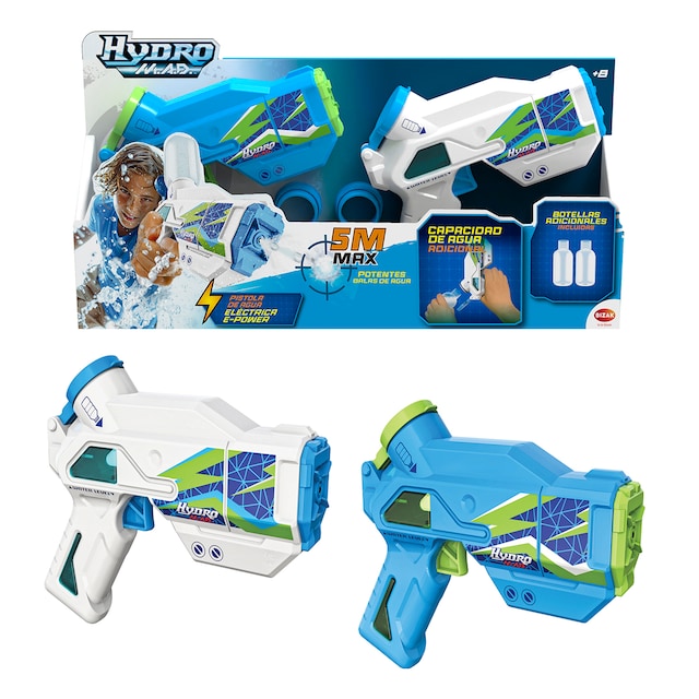 Pack doble Pistola de agua Hydro Mad Mini Blaster Bizak