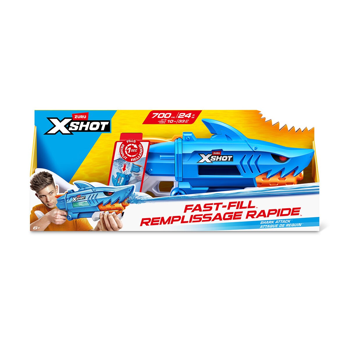Lanzadora de Agua Shark Xshot Water Fast Fill Zuru 2